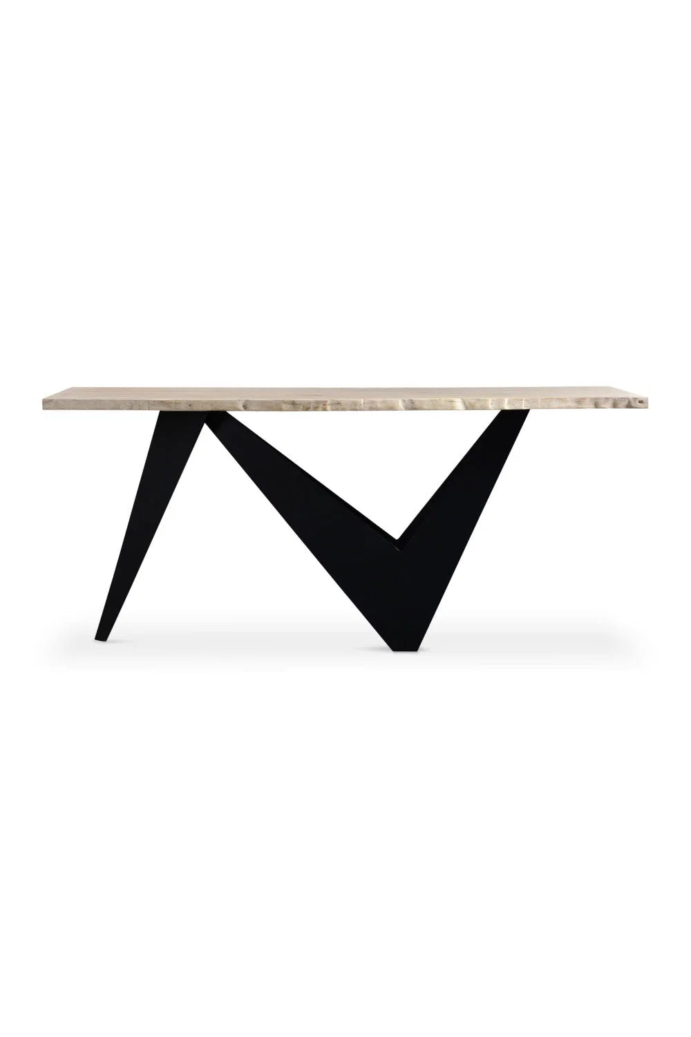 Luxury Sculptural Oak Console Table Modern Italian Style for Villa