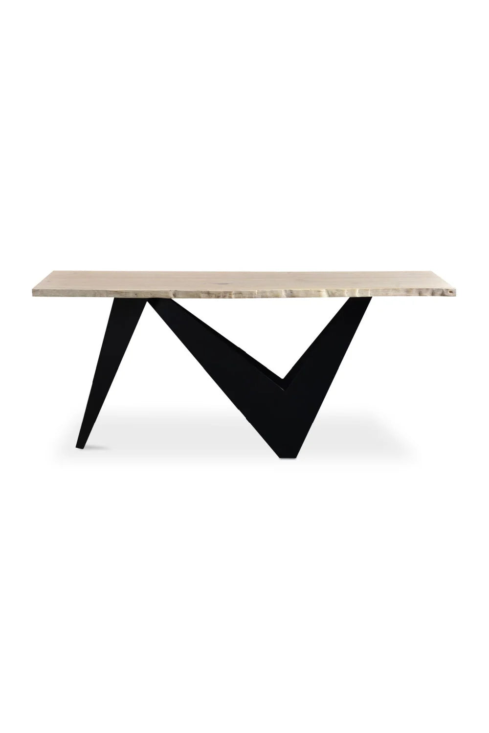 Luxury Sculptural Oak Console Table Modern Italian Style for Villa