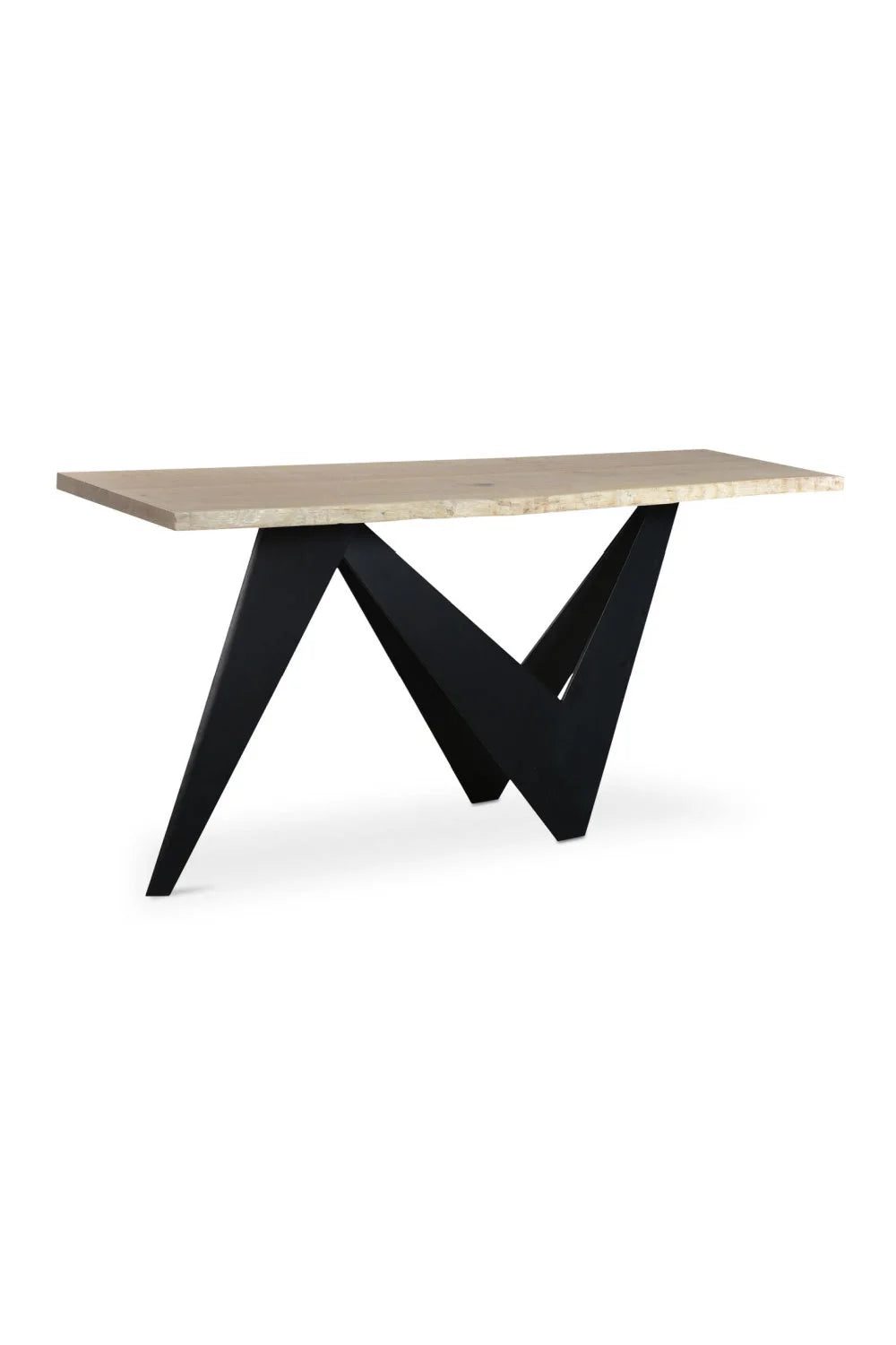 Luxury Sculptural Oak Console Table Modern Italian Style for Villa