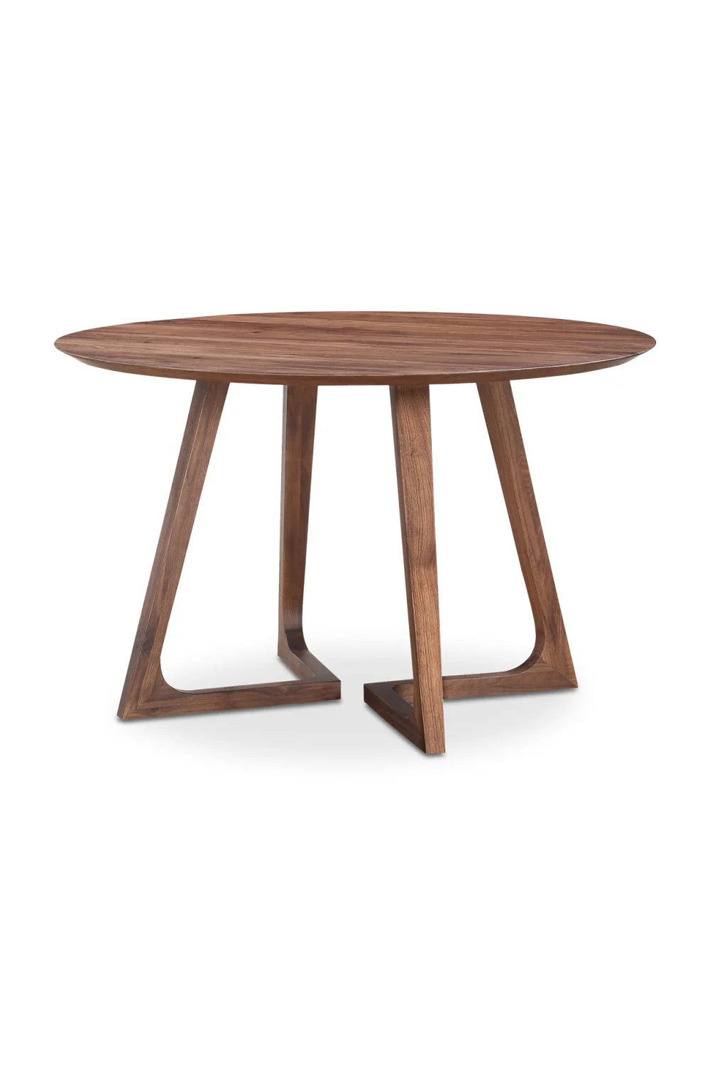 Luxury Sculptural Round Solid Wood Dining Table Modern Italian Style for Villa