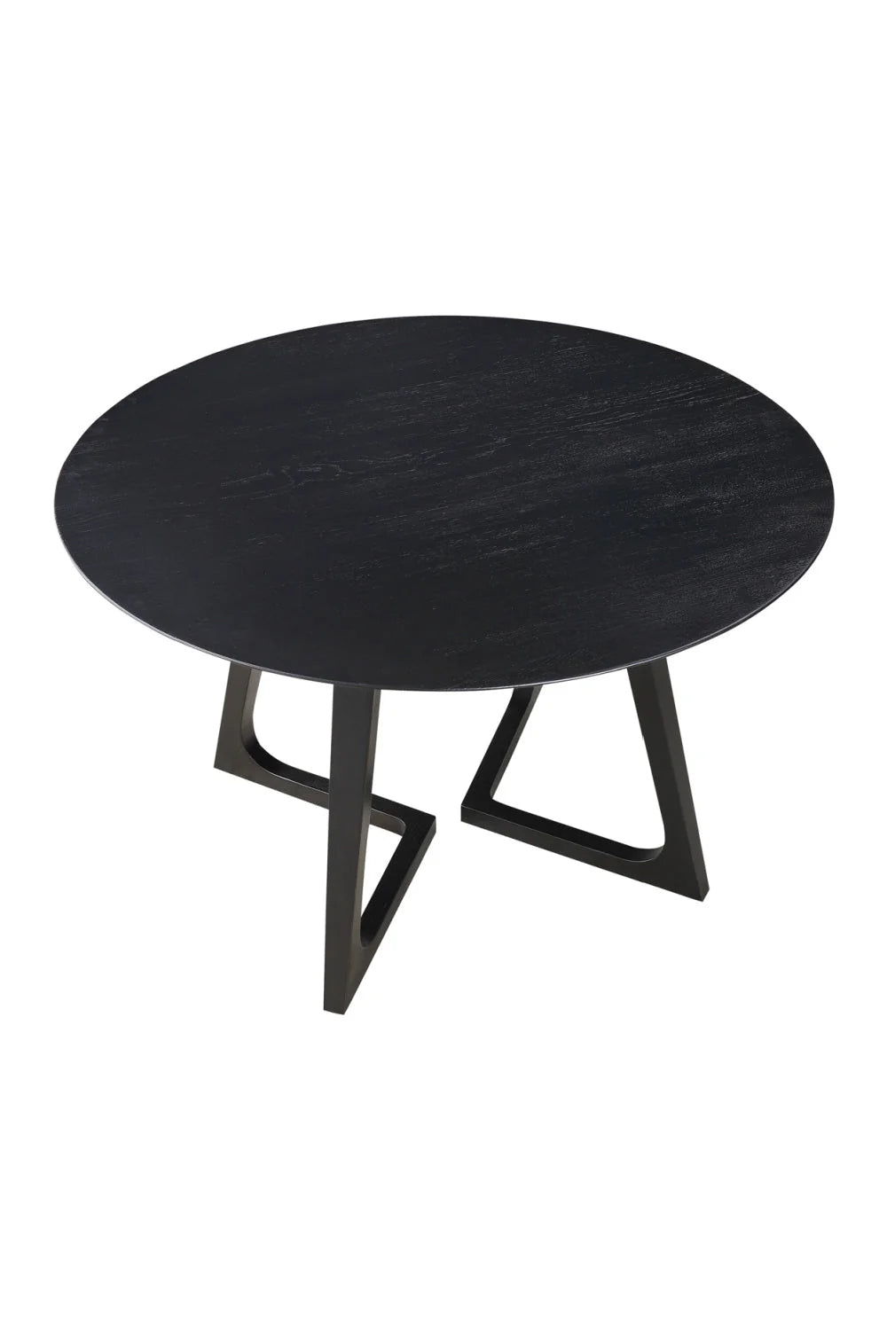 Luxury Sculptural Round Solid Wood Dining Table Modern Italian Style for Villa