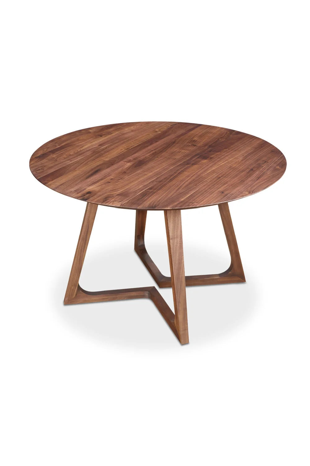 Luxury Sculptural Round Solid Wood Dining Table Modern Italian Style for Villa