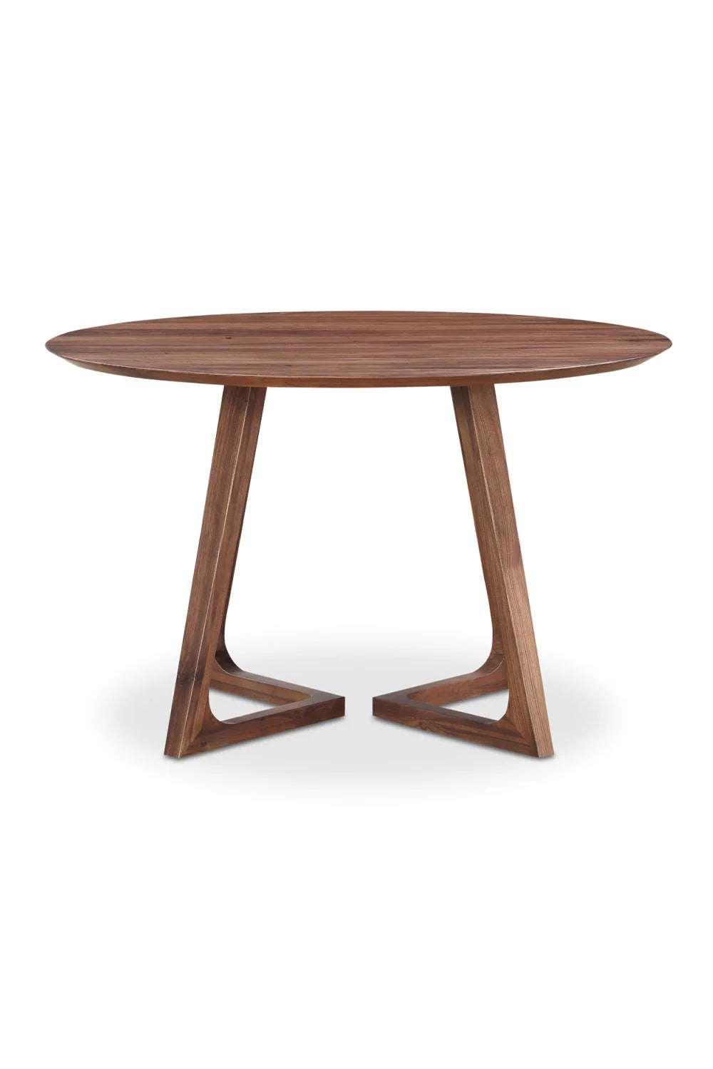 Luxury Sculptural Round Solid Wood Dining Table Modern Italian Style for Villa