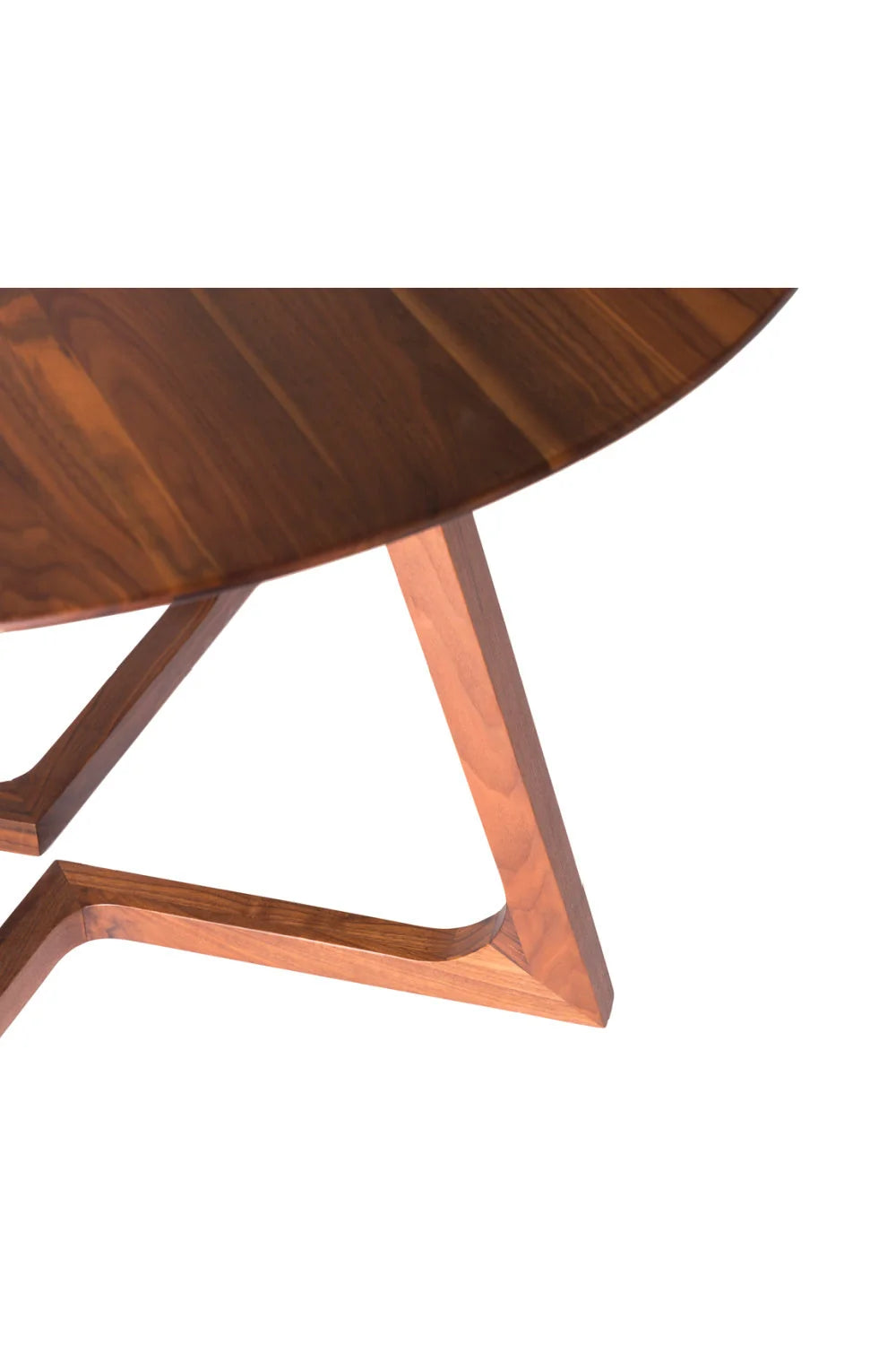 Luxury Sculptural Round Solid Wood Dining Table Modern Italian Style for Villa