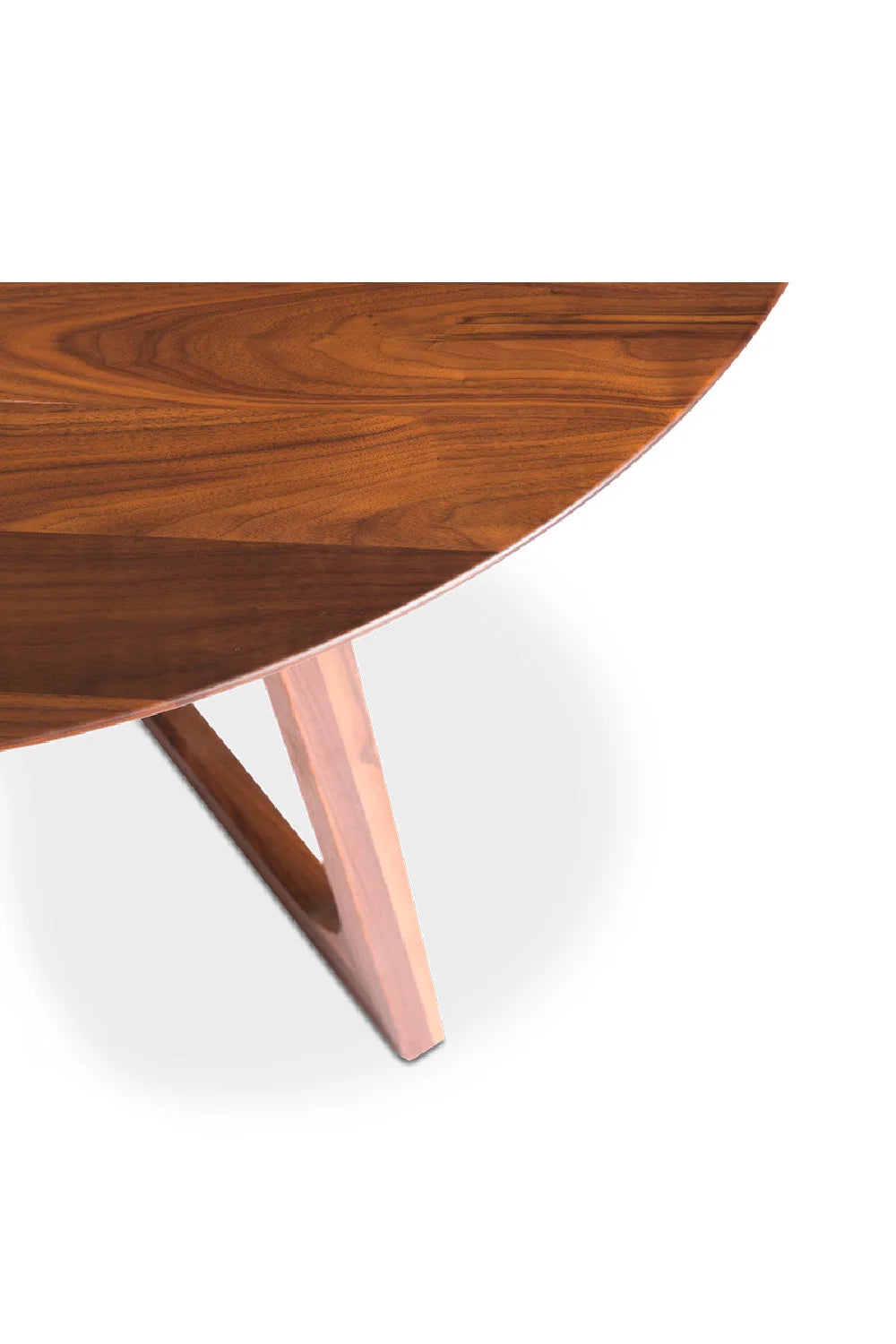 Luxury Sculptural Round Solid Wood Dining Table Modern Italian Style for Villa