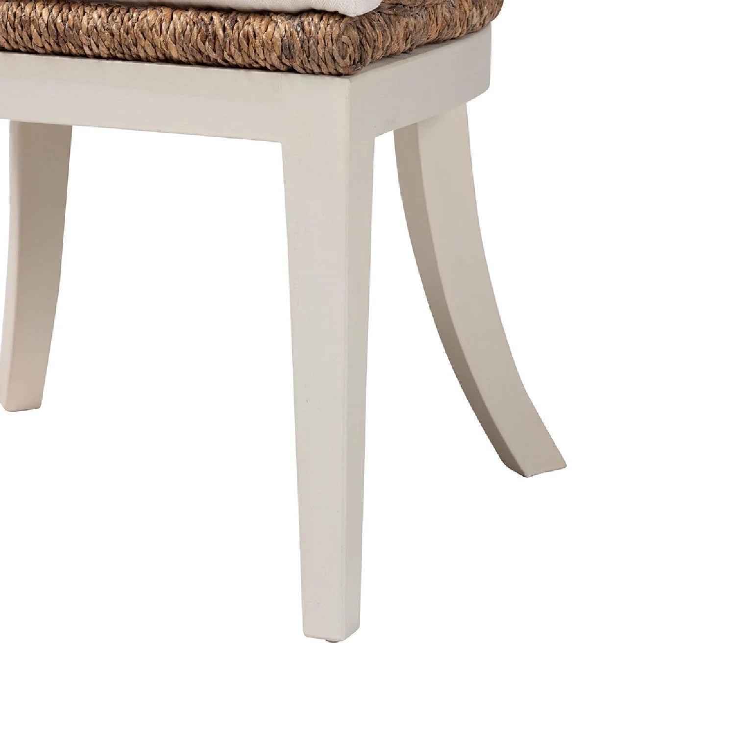 Luxury Seagrass Padded Modern Dining Chair European Style for Villa