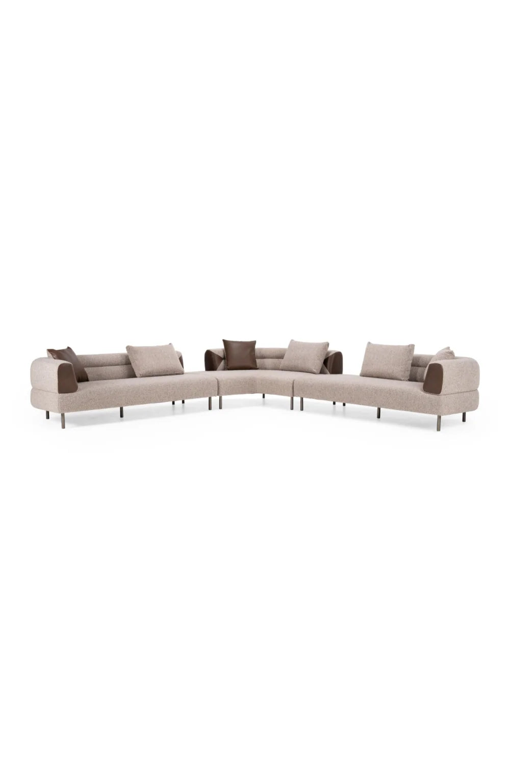 Luxury Sectional Fabric Sofa Modern Italian Style for Villa