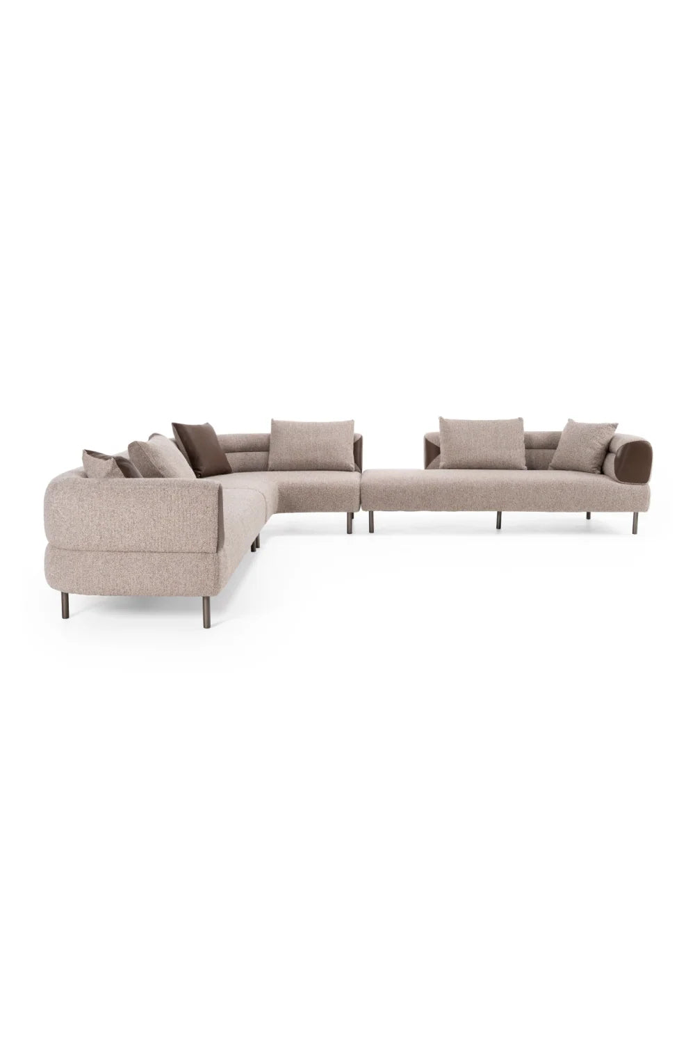 Luxury Sectional Fabric Sofa Modern Italian Style for Villa