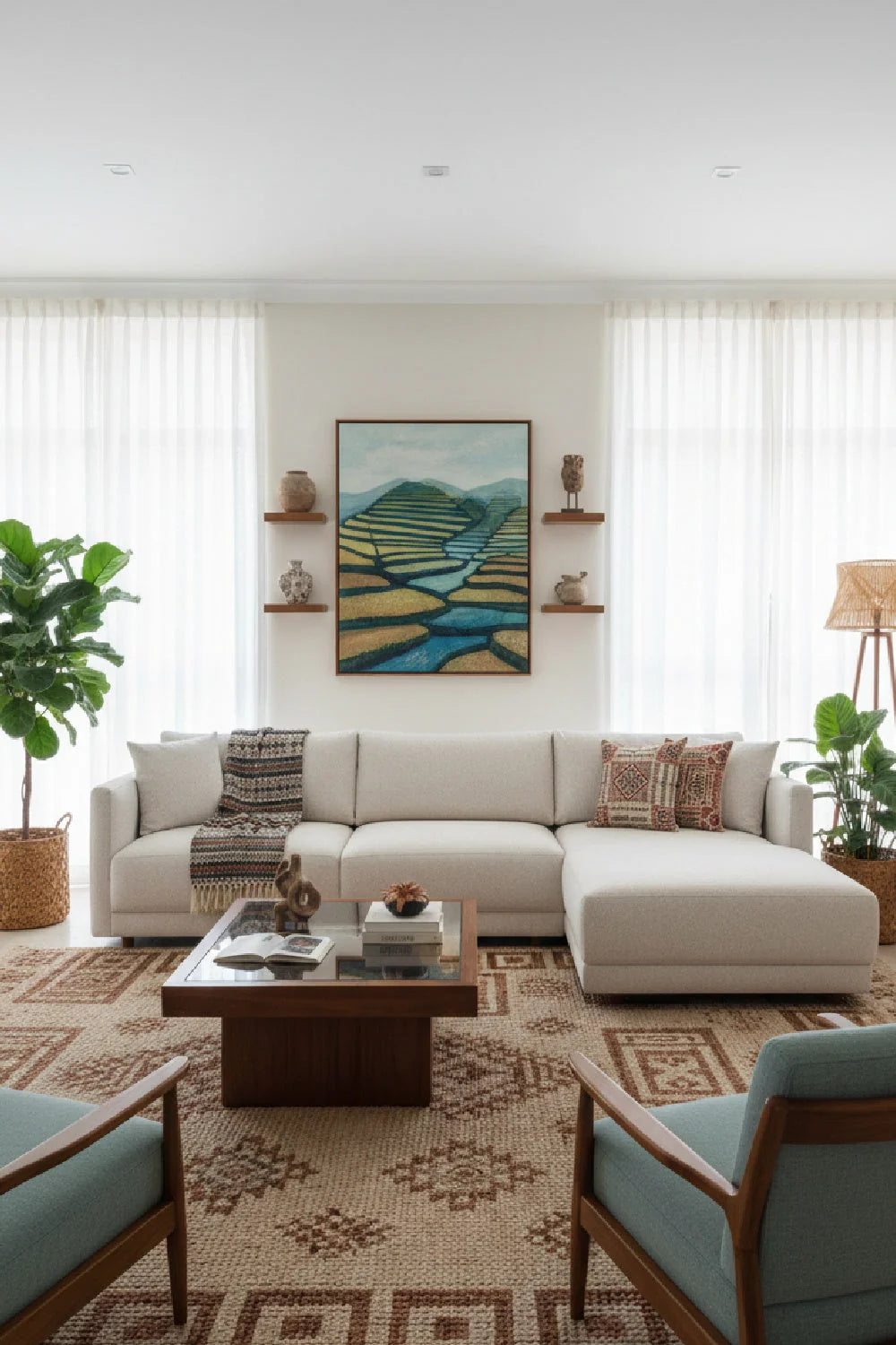 Luxury Sectional Sofa Modern Italian Style for Villa