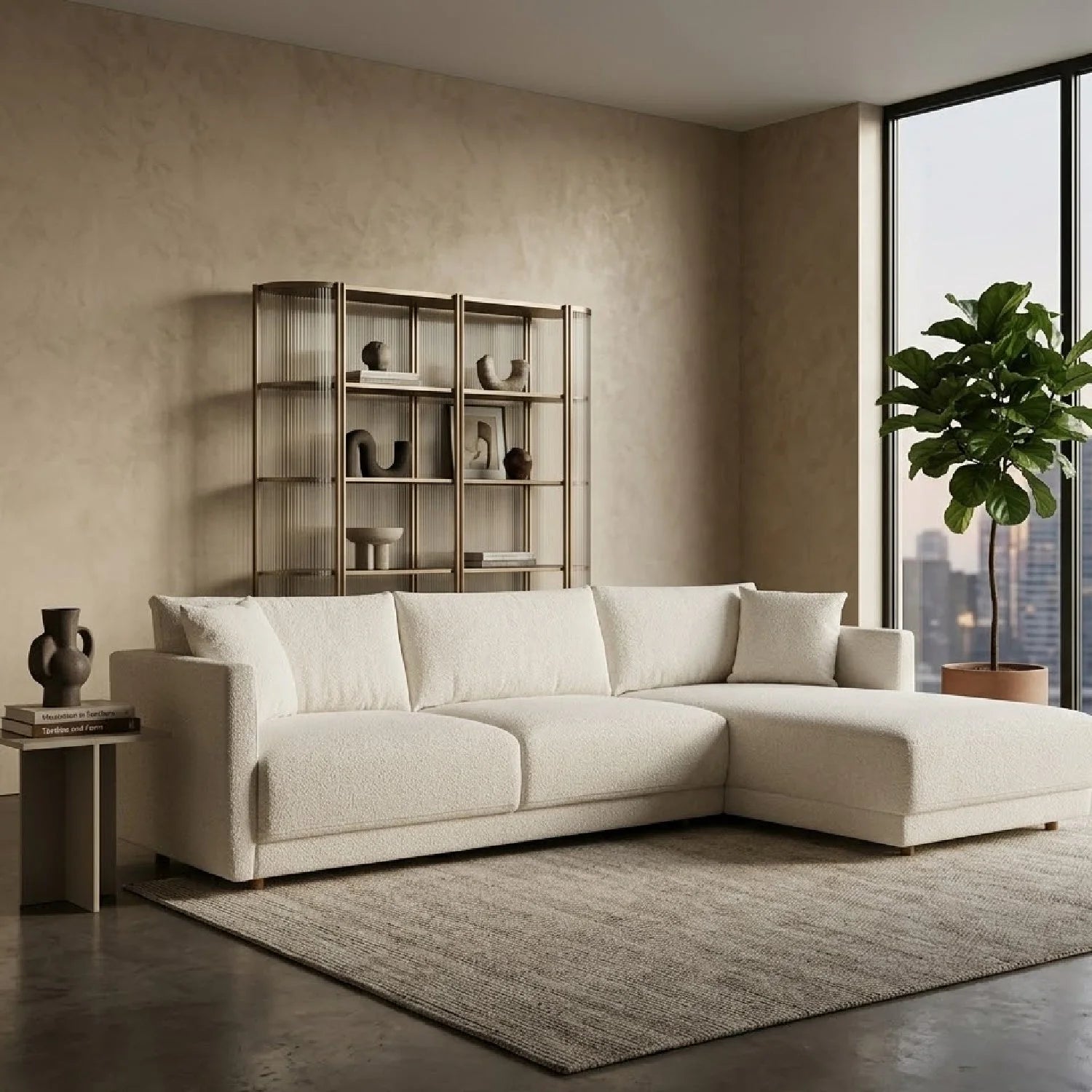 Luxury Sectional Sofa Modern Italian Style for Villa