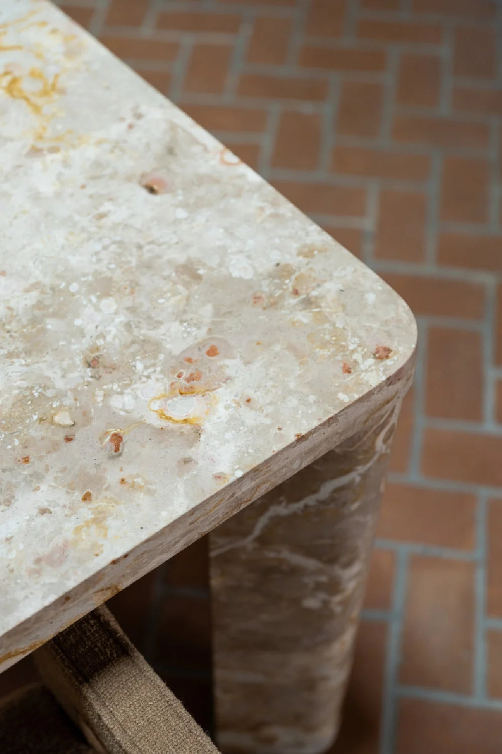 Luxury Segment Rectangular Marble Dining Table Modern Italian Style for Villa