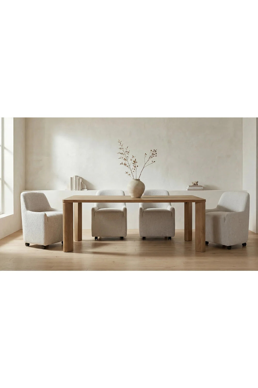 Luxury Segment Rectangular Marble Dining Table Modern Italian Style for Villa