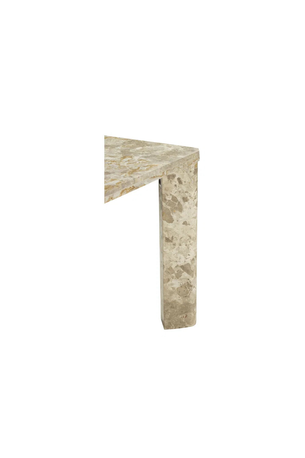 Luxury Segment Rectangular Marble Dining Table Modern Italian Style for Villa