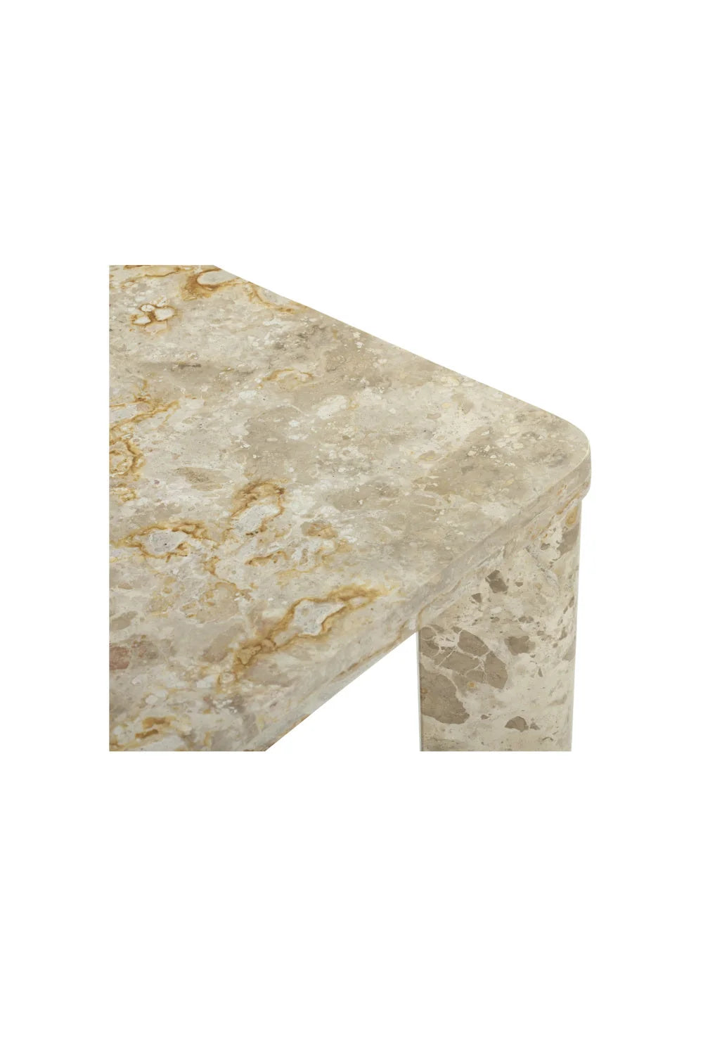Luxury Segment Rectangular Marble Dining Table Modern Italian Style for Villa
