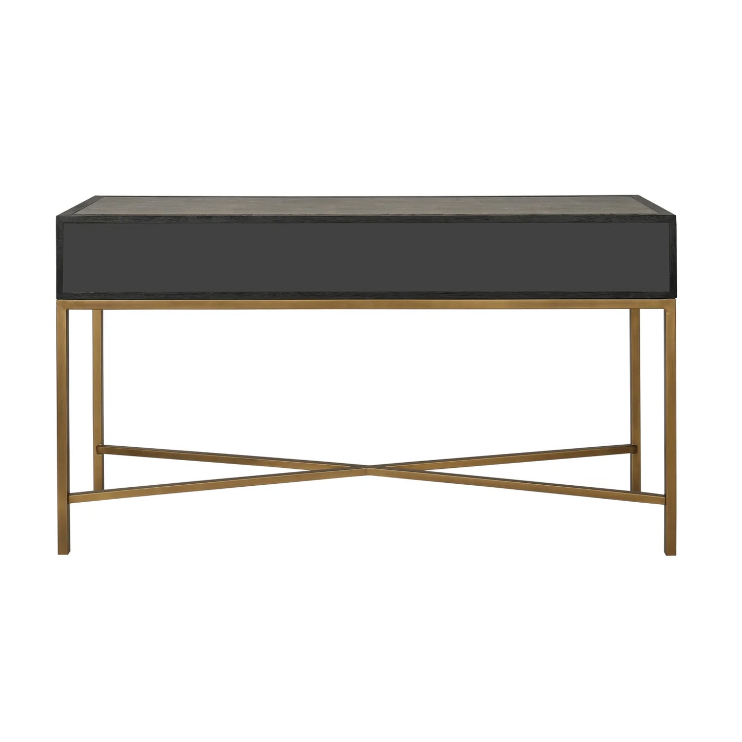 Luxury Shagreen Gray Oak Console Table Modern Italian Style for Villa