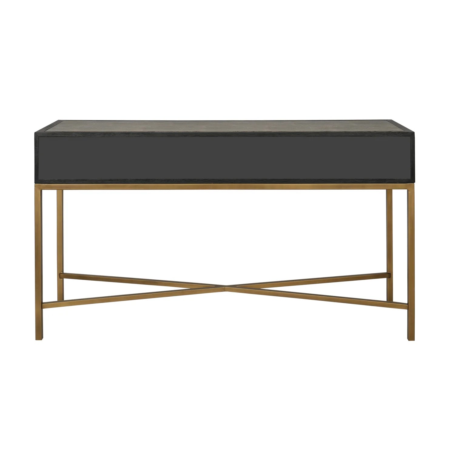 Luxury Shagreen Gray Oak Console Table Modern Italian Style for Villa