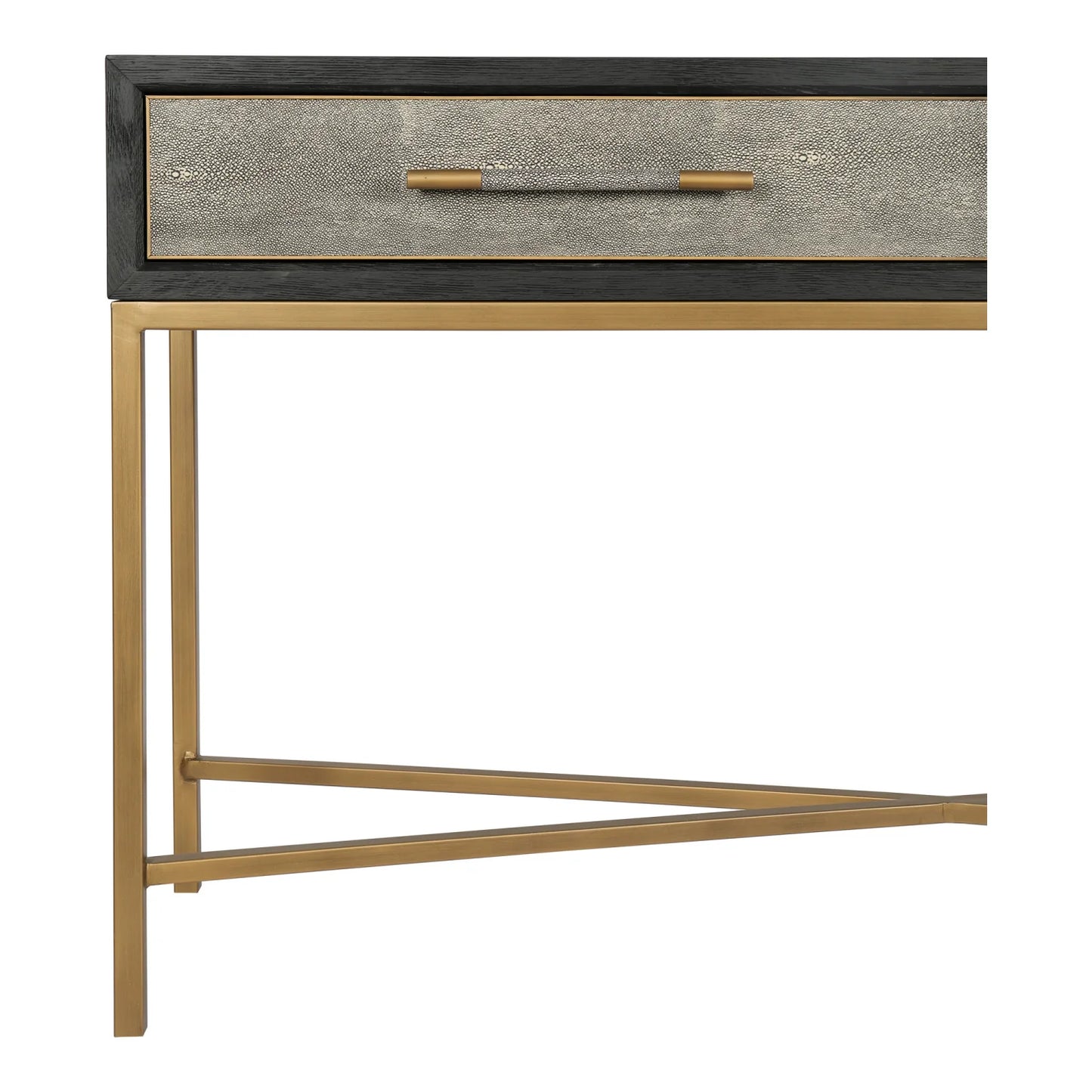 Luxury Shagreen Gray Oak Console Table Modern Italian Style for Villa