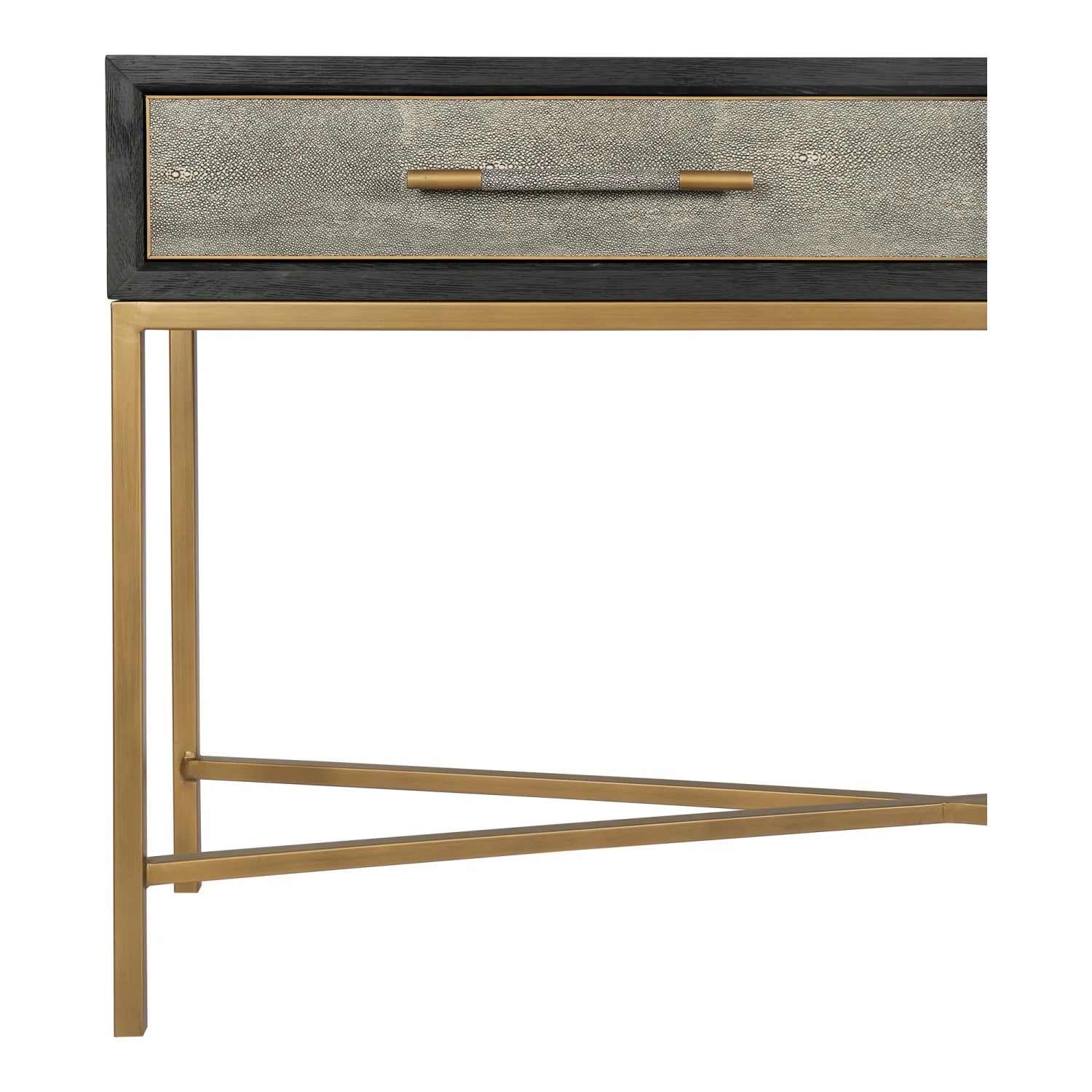 Luxury Shagreen Gray Oak Console Table Modern Italian Style for Villa