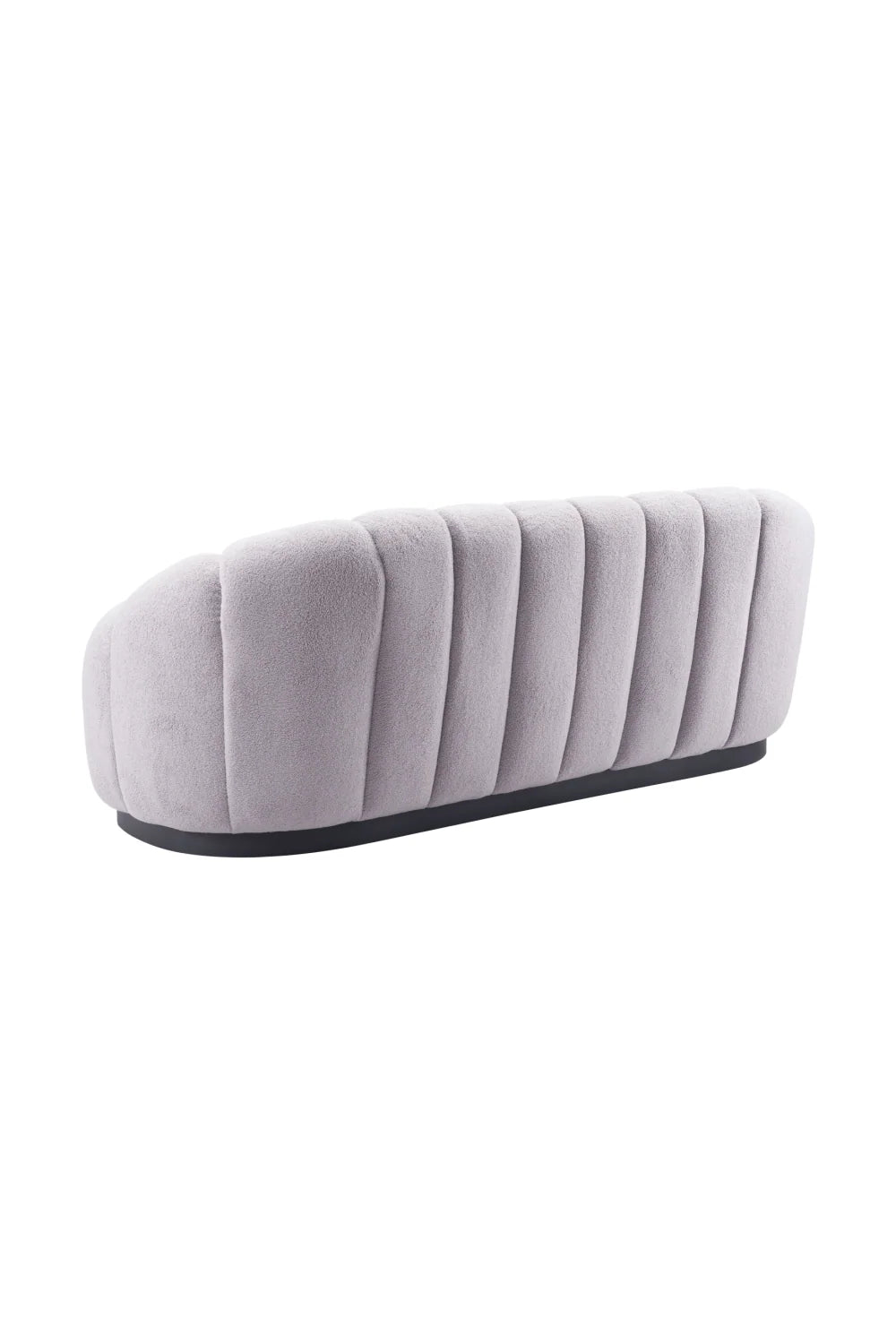 Luxury Shearling Channeled Sofa Modern Italian Style for Villa
