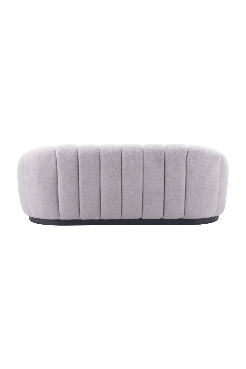 Luxury Shearling Channeled Sofa Modern Italian Style for Villa