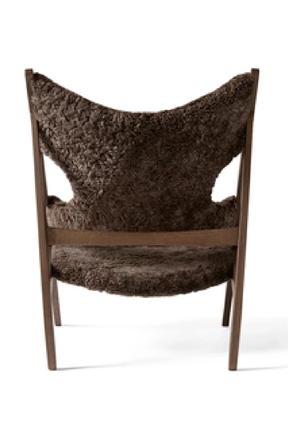 Luxury Sheepskin Knitting Lounge Chair Modern Italian Style for Villa