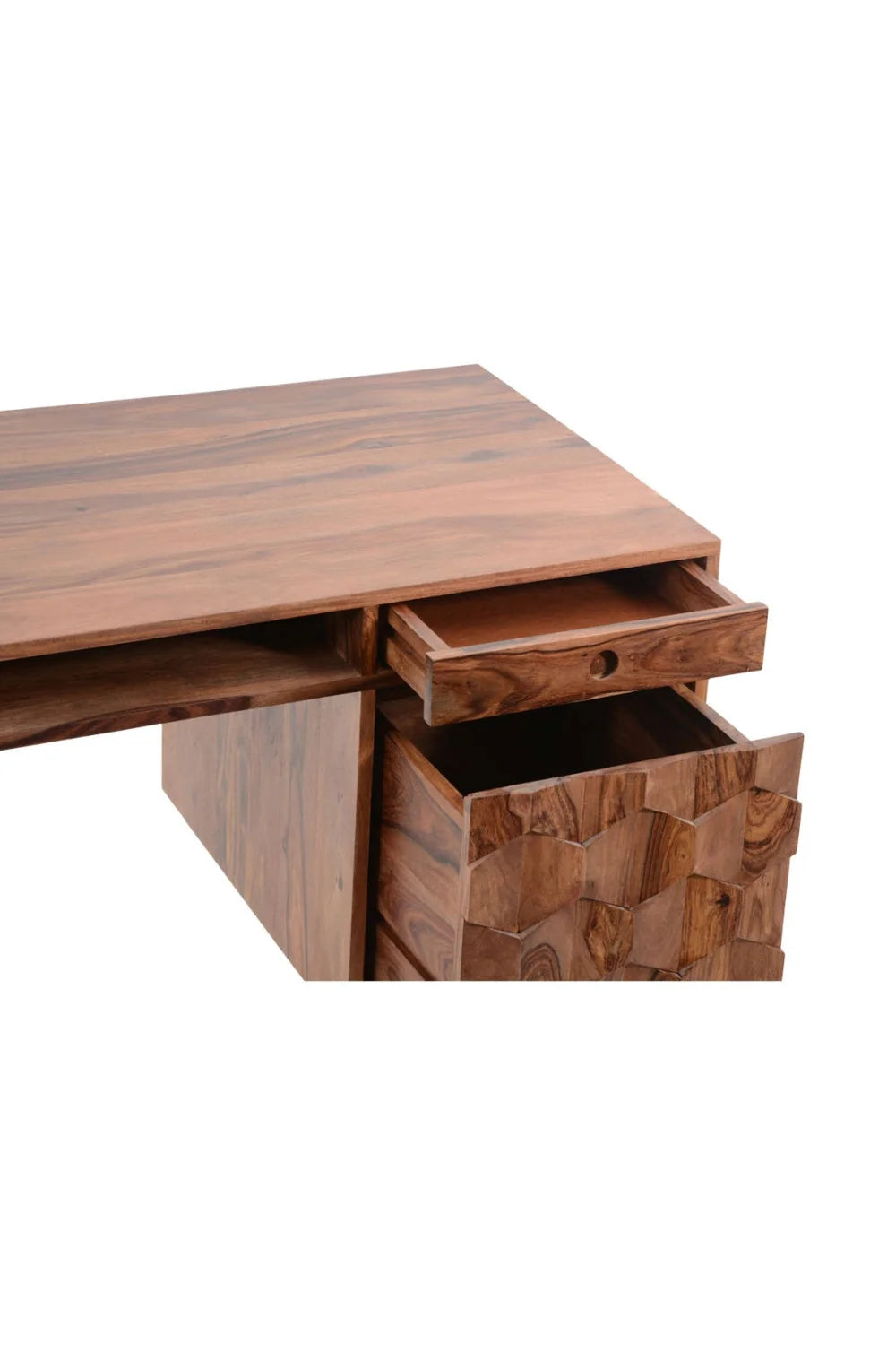 Luxury Sheesham Wooden Modern Desk European Style for Villa