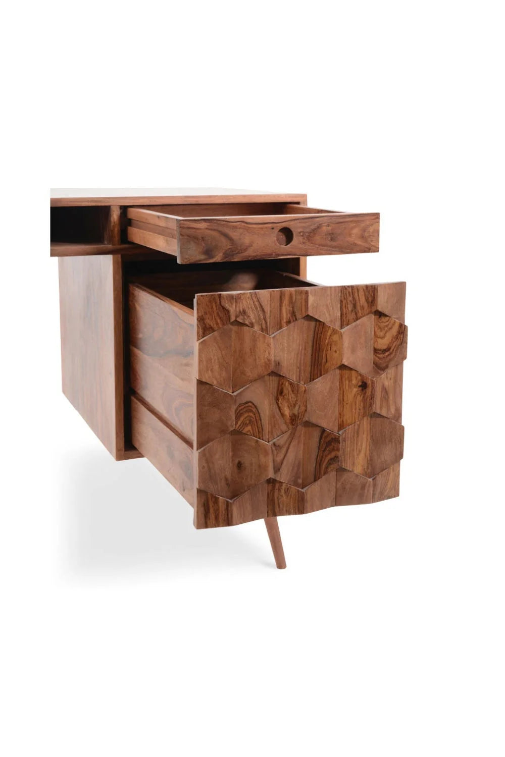 Luxury Sheesham Wooden Modern Desk European Style for Villa