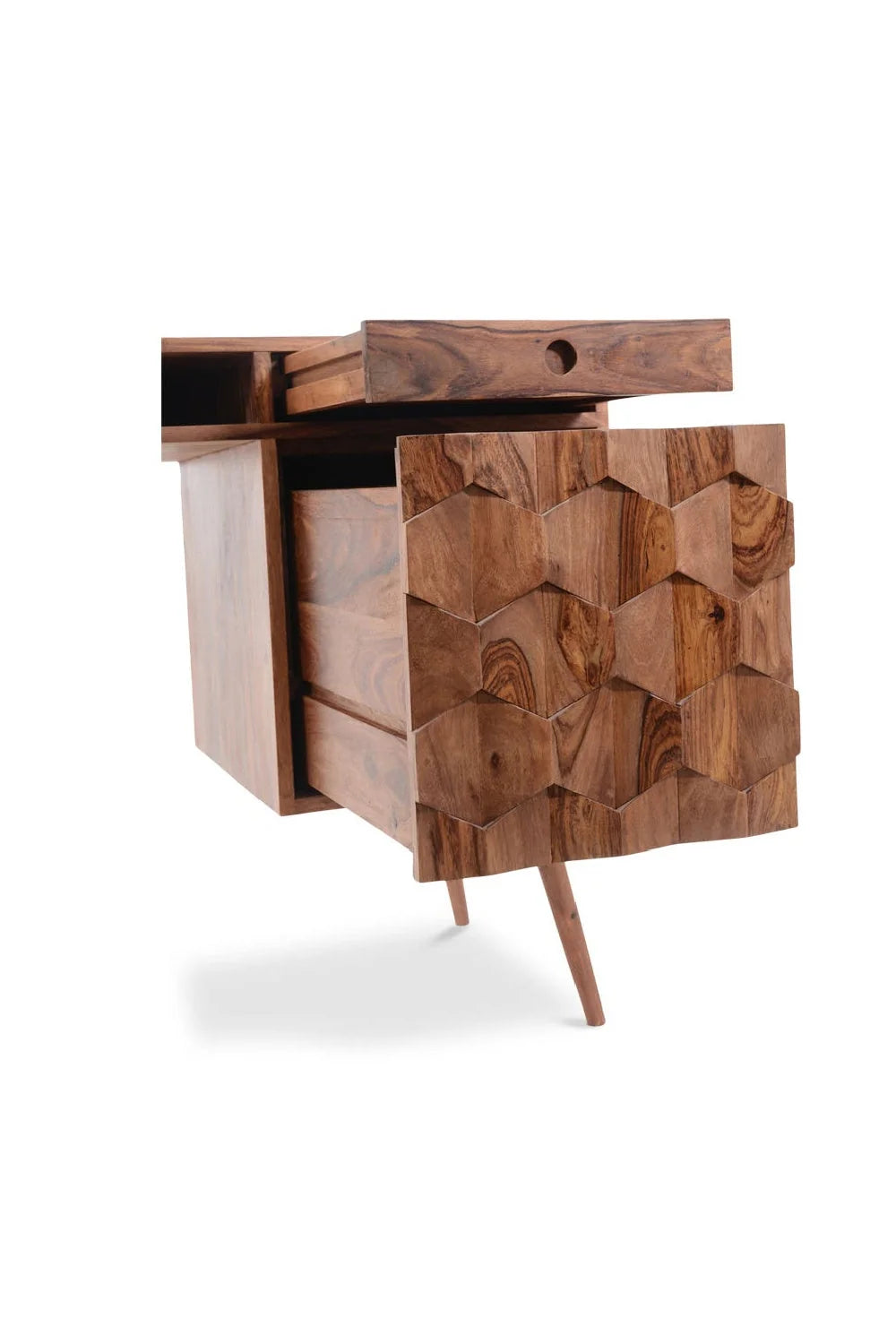 Luxury Sheesham Wooden Modern Desk European Style for Villa
