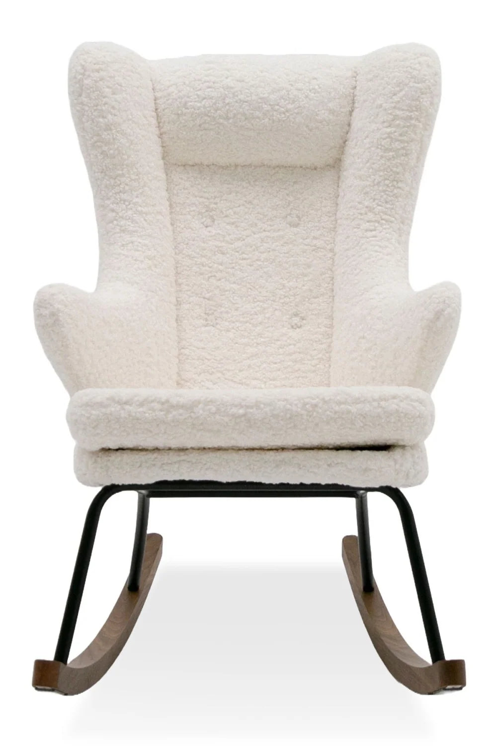 Luxury Sherpa Fabric Rocking Chair Modern Italian Style for Villa