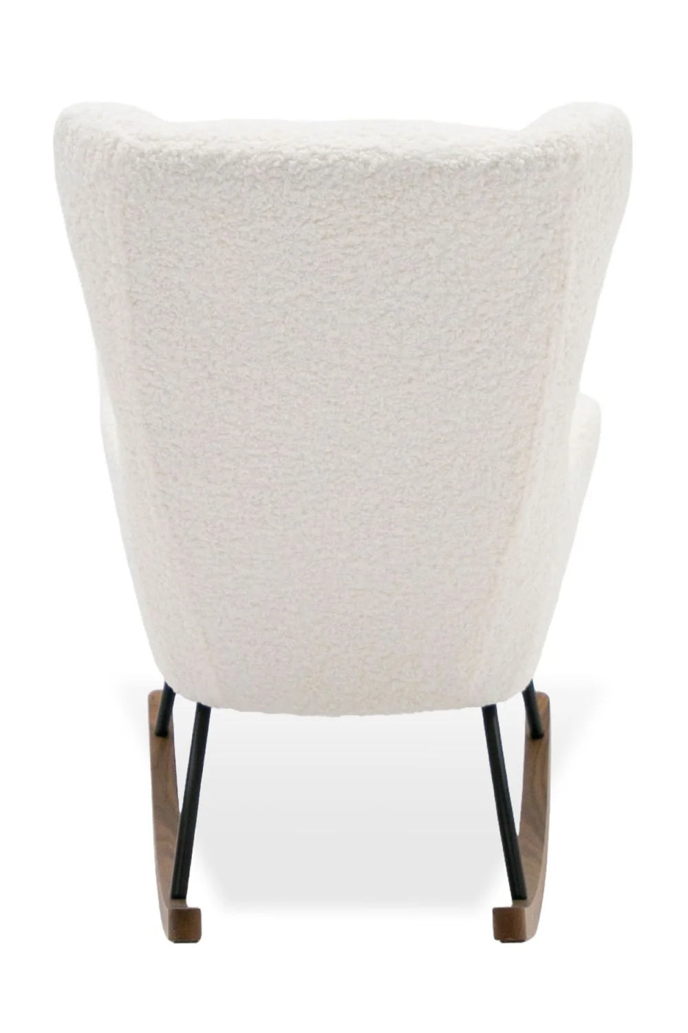 Luxury Sherpa Fabric Rocking Chair Modern Italian Style for Villa