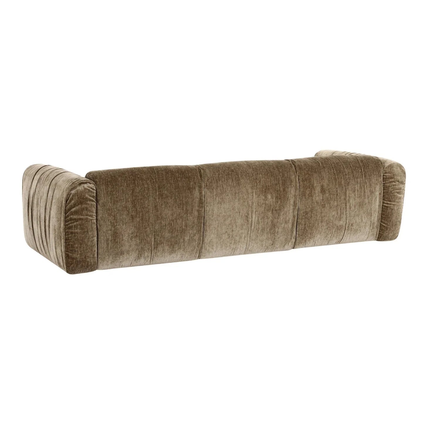 Luxury Siegal Tan Fabric Sofa Modern Italian Style for Villa