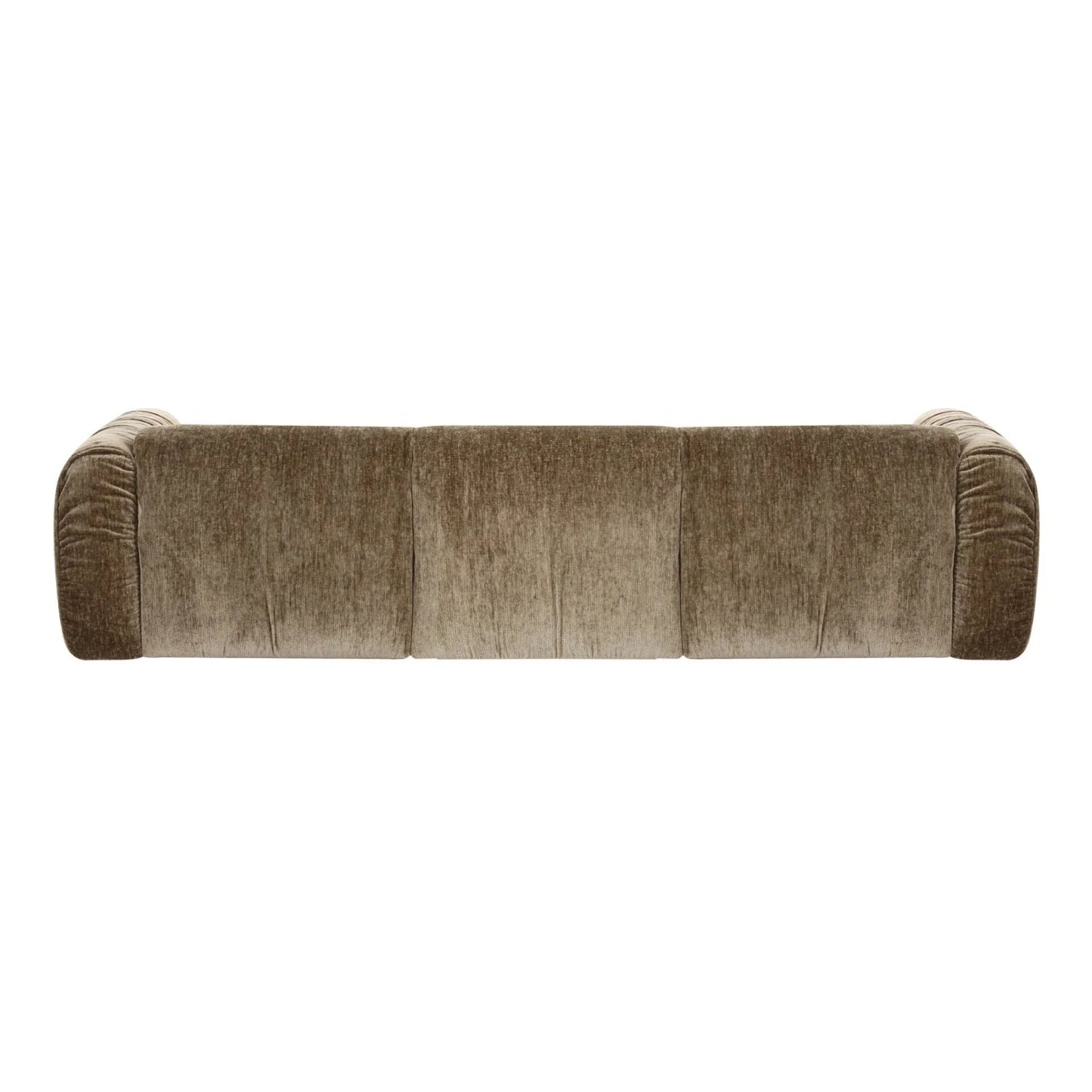 Luxury Siegal Tan Fabric Sofa Modern Italian Style for Villa