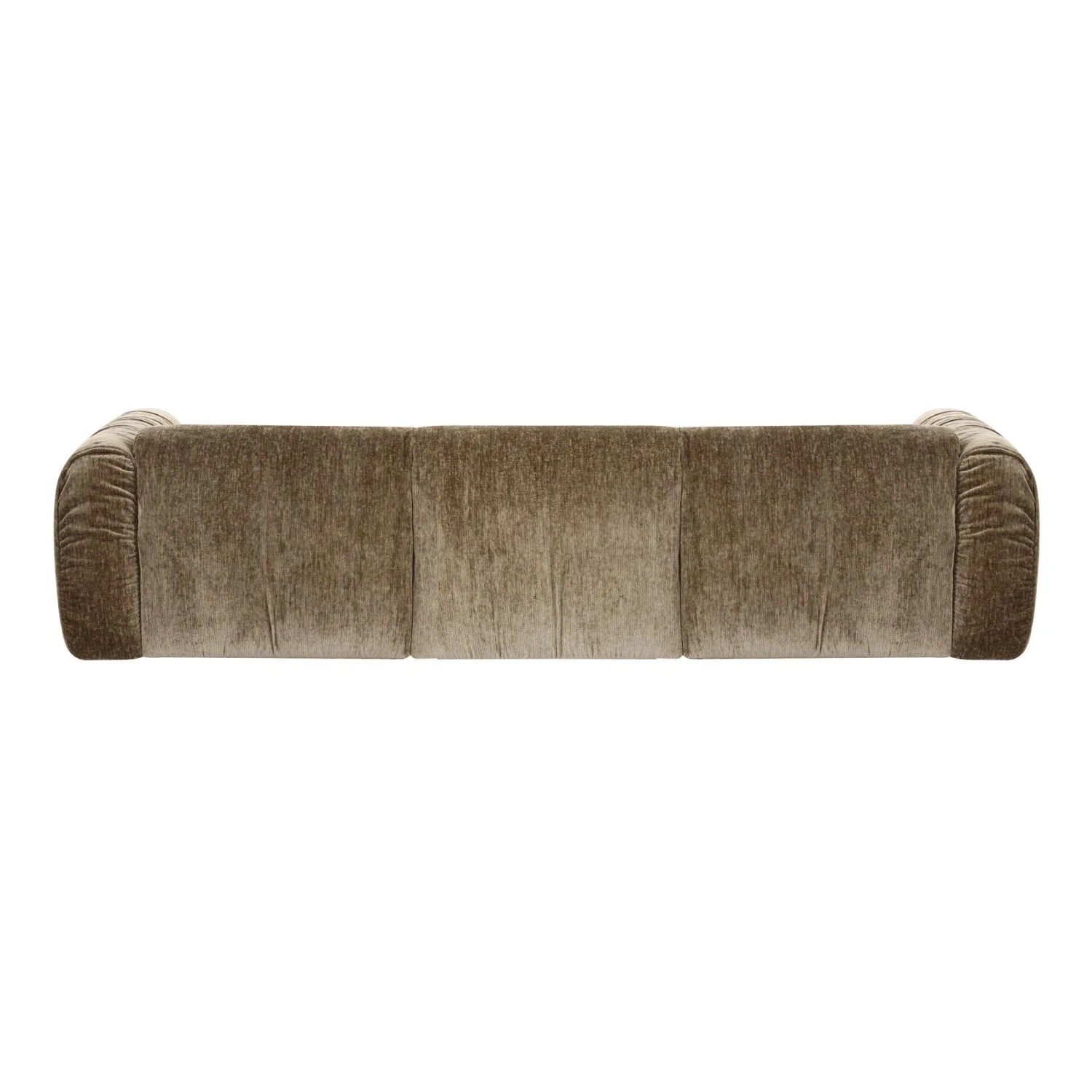 Luxury Siegal Tan Fabric Sofa Modern Italian Style for Villa