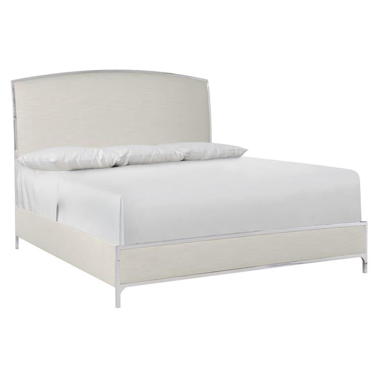 Luxury Silhouette Fabric Panel Bed Modern Italian Style for Villa
