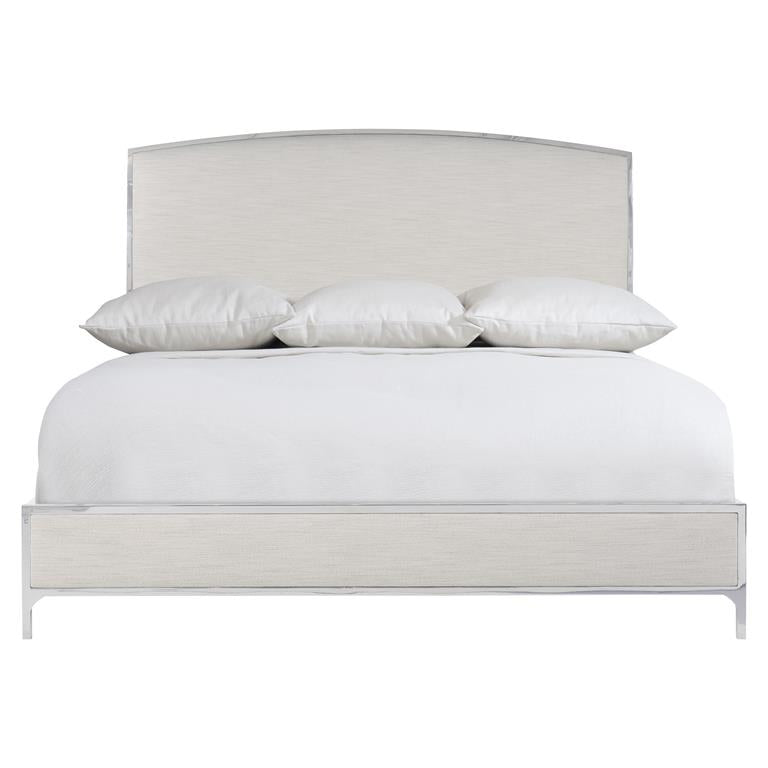 Luxury Silhouette Fabric Panel Bed Modern Italian Style for Villa