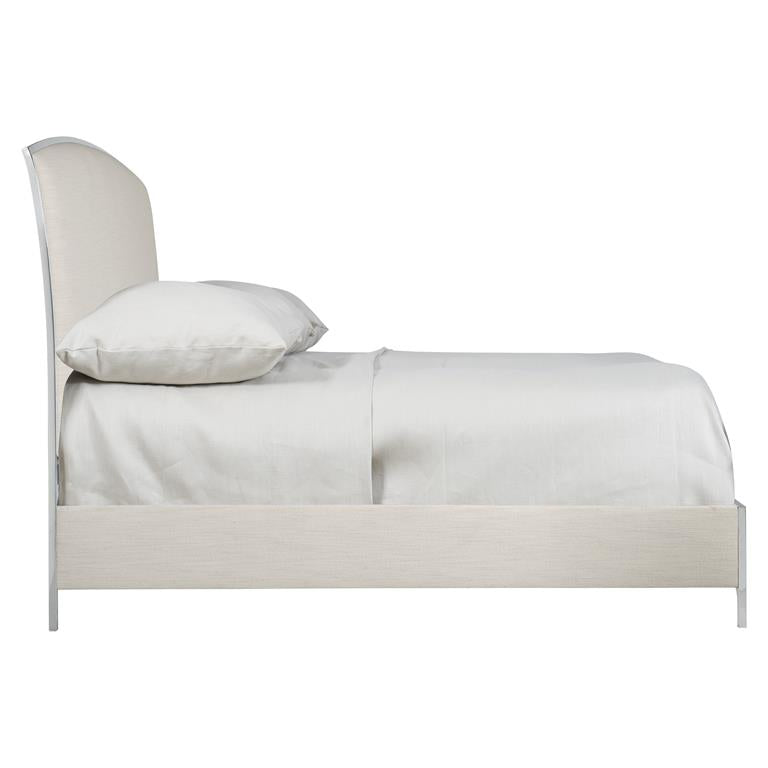 Luxury Silhouette Fabric Panel Bed Modern Italian Style for Villa
