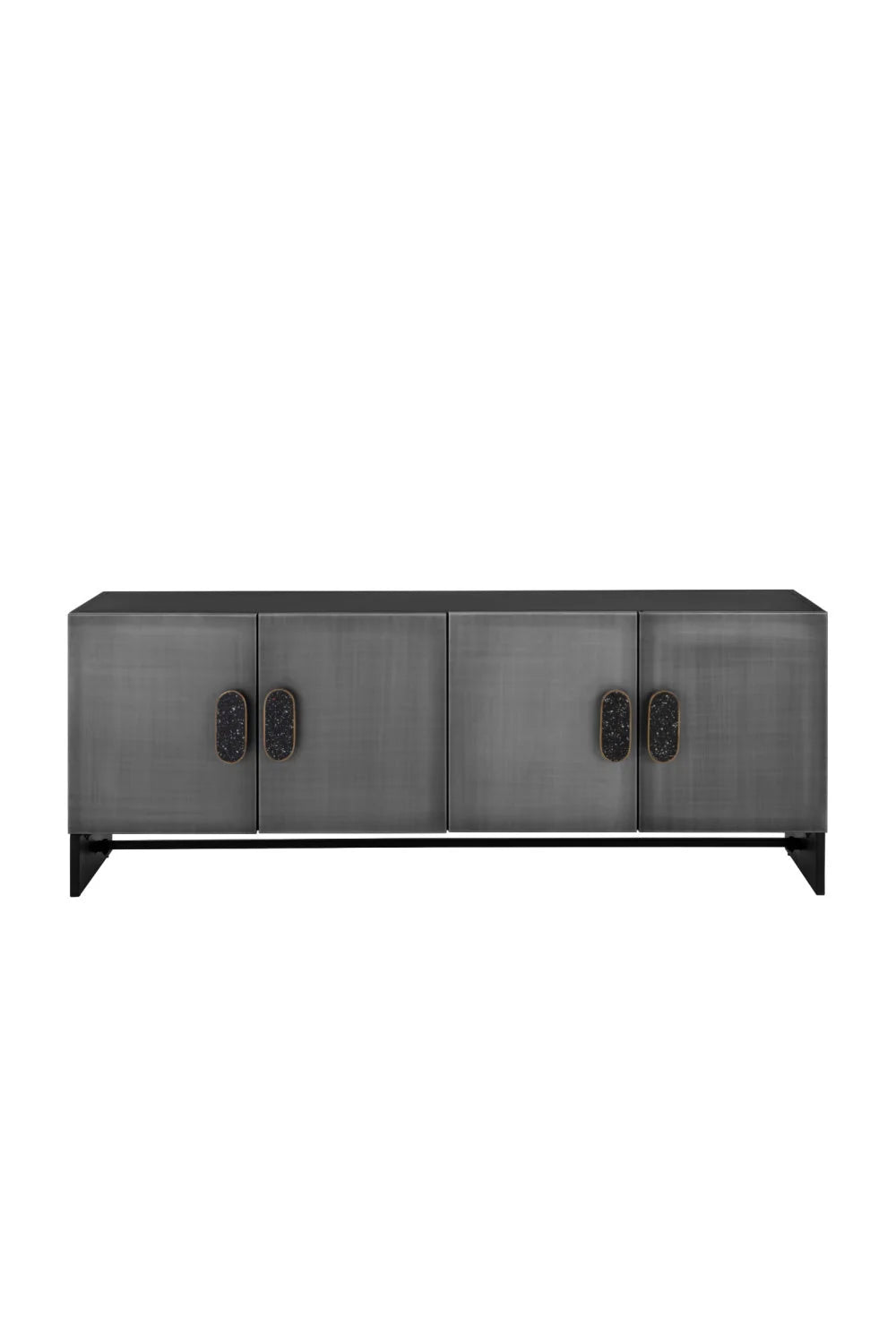 Luxury Silver 4-Door Sideboard European Style for Villa