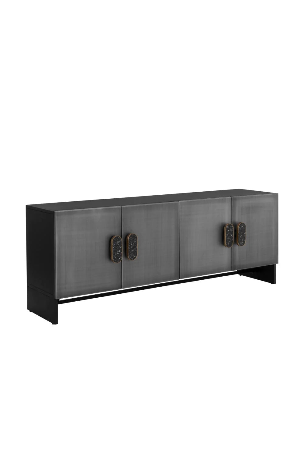 Luxury Silver 4-Door Sideboard European Style for Villa