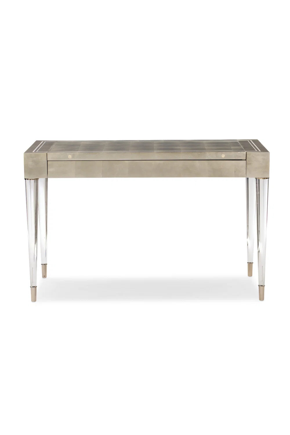 Luxury Silver Leaf Modern Vanity Desk European Style for Villa