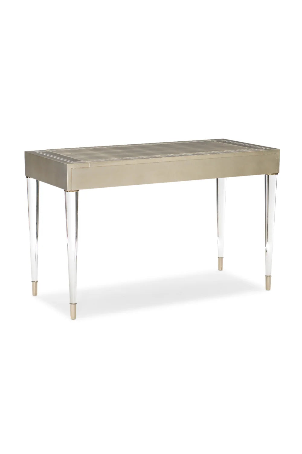 Luxury Silver Leaf Modern Vanity Desk European Style for Villa