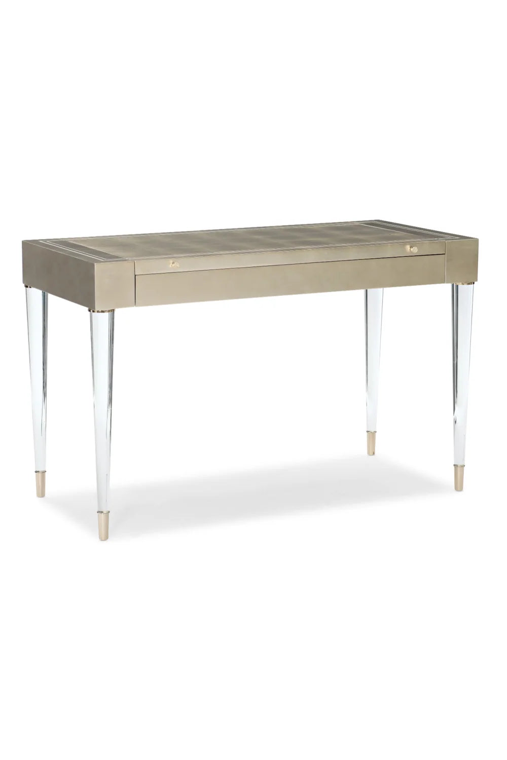 Luxury Silver Leaf Modern Vanity Desk European Style for Villa