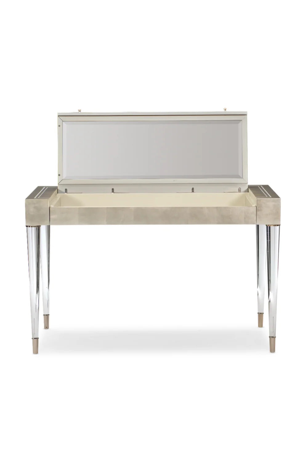 Luxury Silver Leaf Modern Vanity Desk European Style for Villa