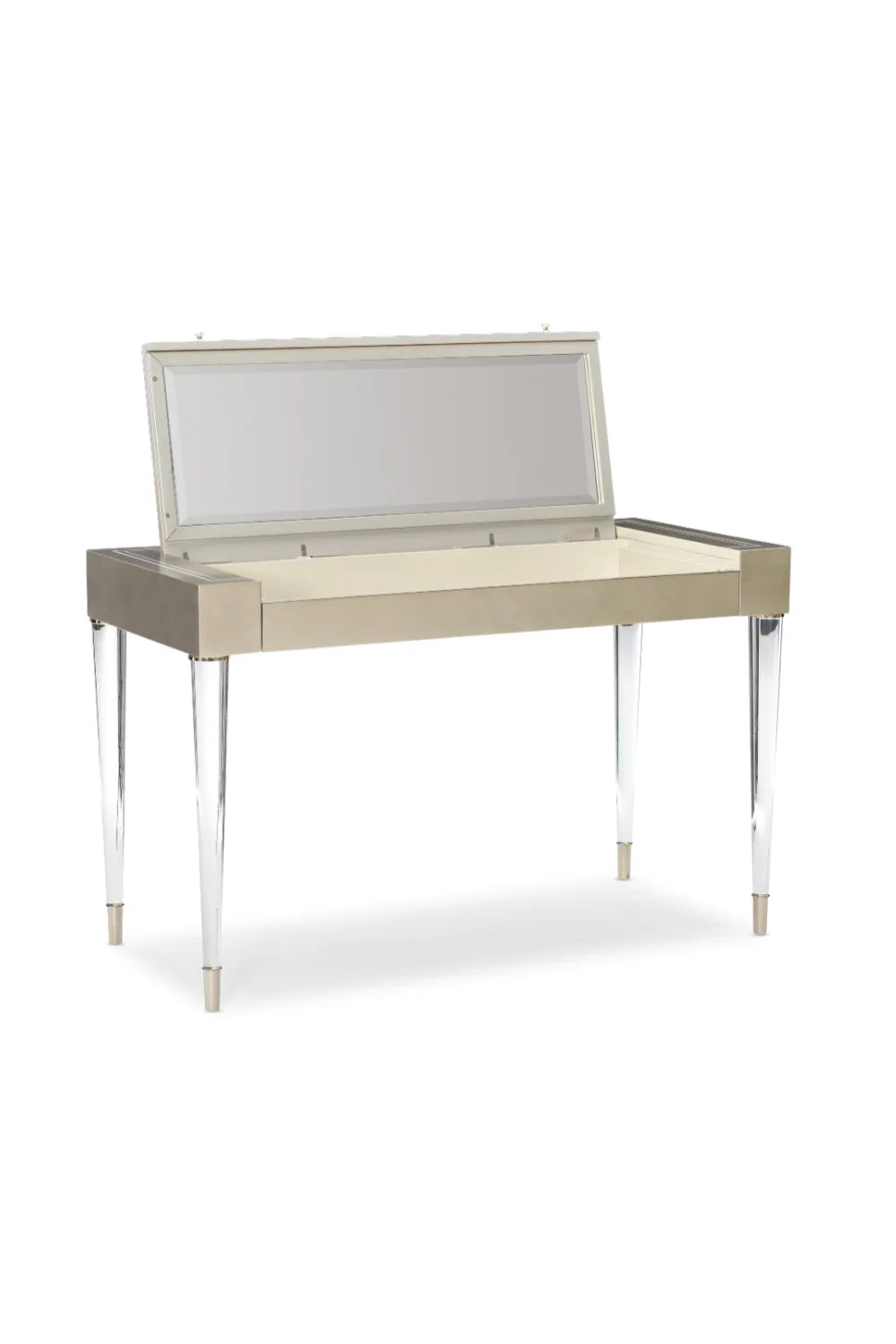 Luxury Silver Leaf Modern Vanity Desk European Style for Villa