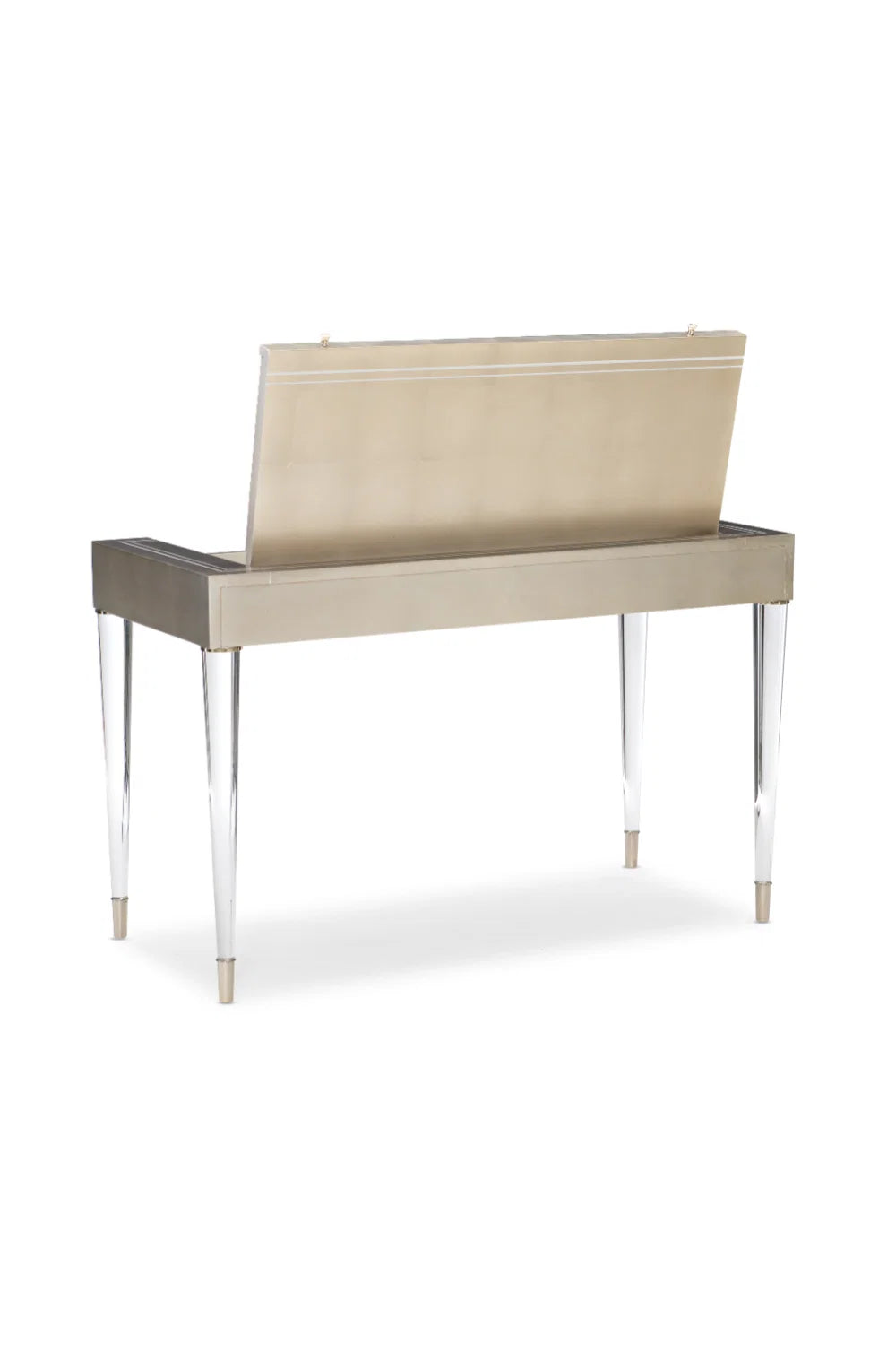 Luxury Silver Leaf Modern Vanity Desk European Style for Villa