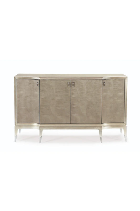 Luxury Silver Leaf Sideboard European Style for Villa