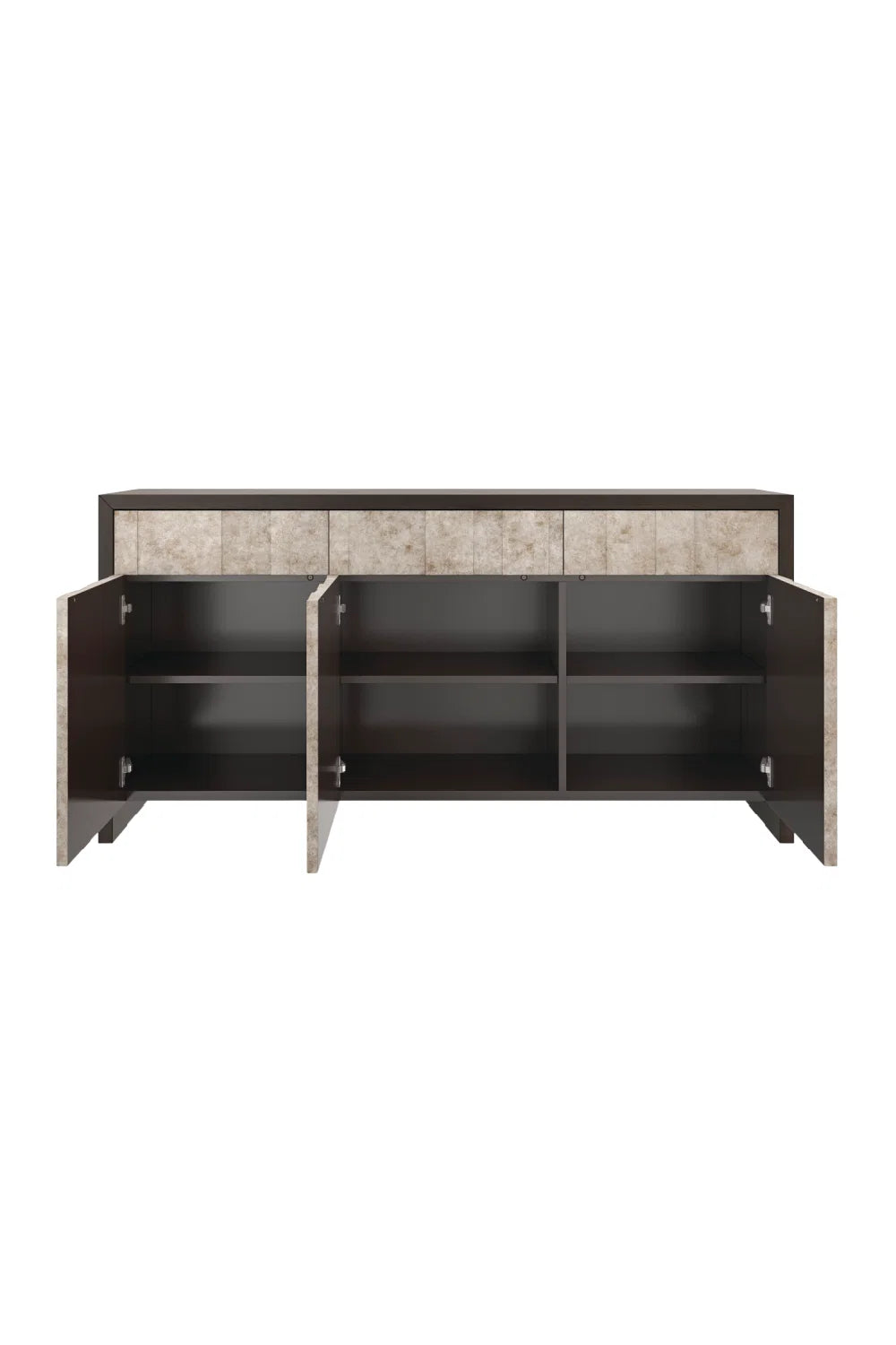 Luxury Silver Leaf Sideboard European Style for Villa