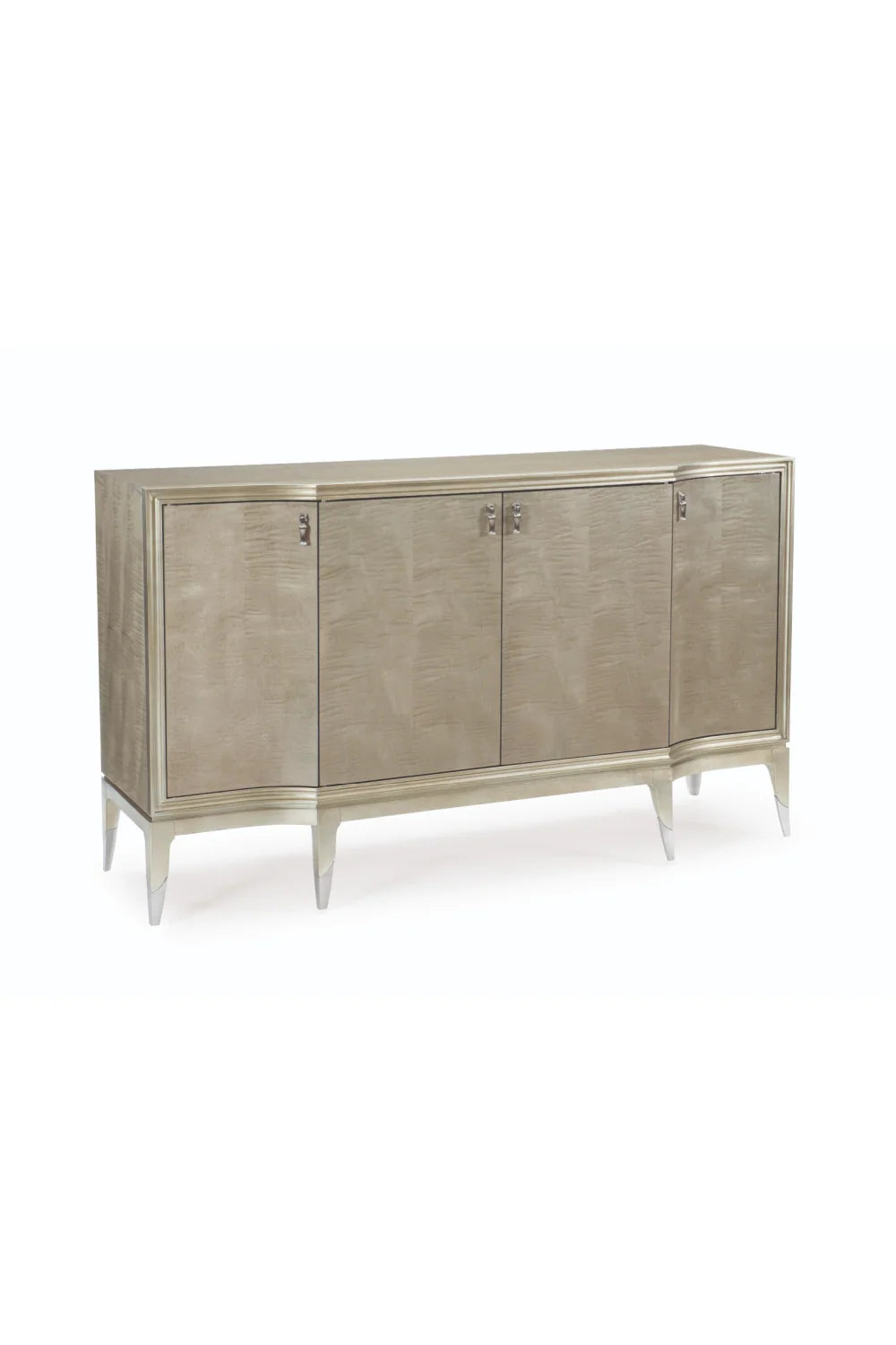 Luxury Silver Leaf Sideboard European Style for Villa