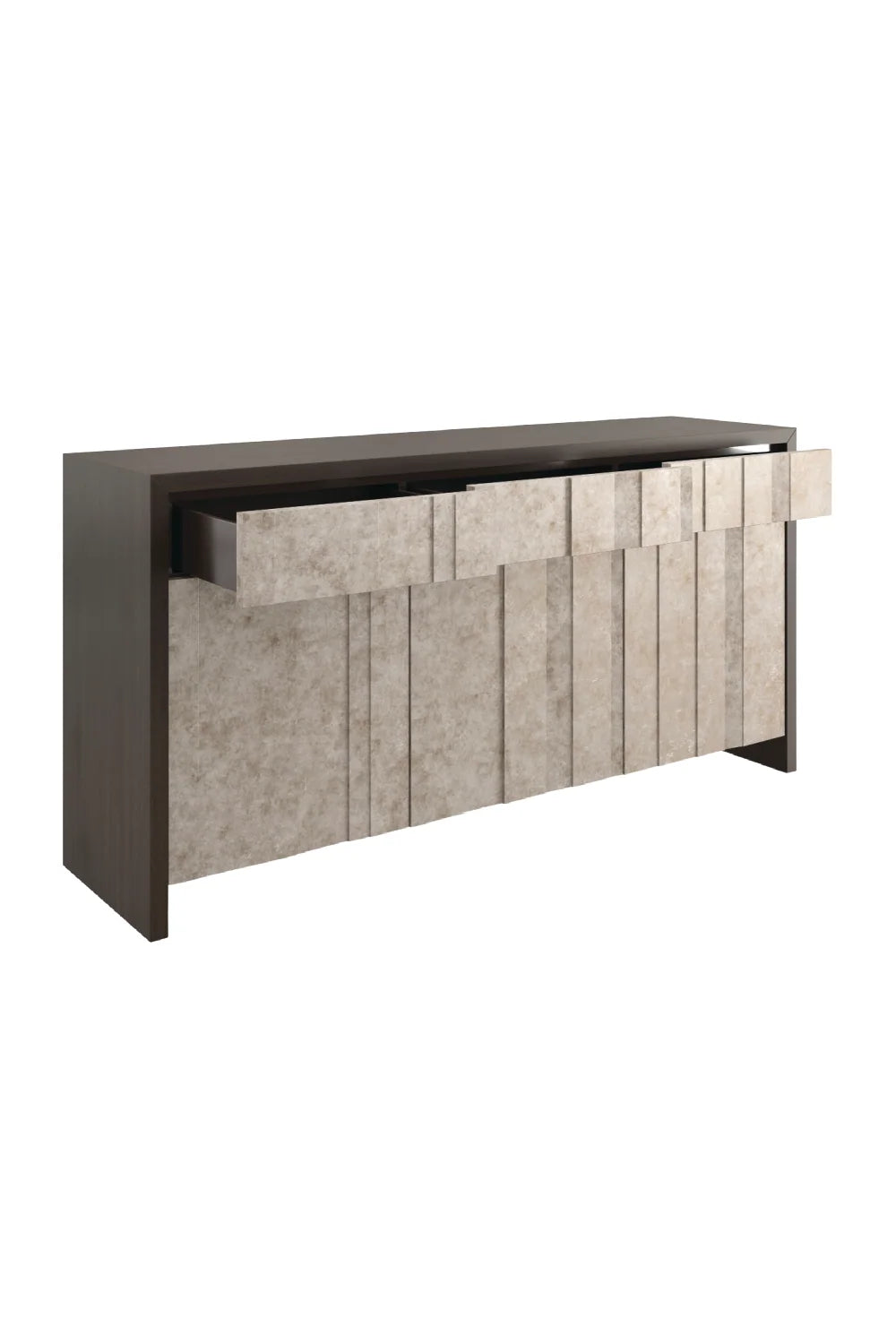 Luxury Silver Leaf Sideboard European Style for Villa