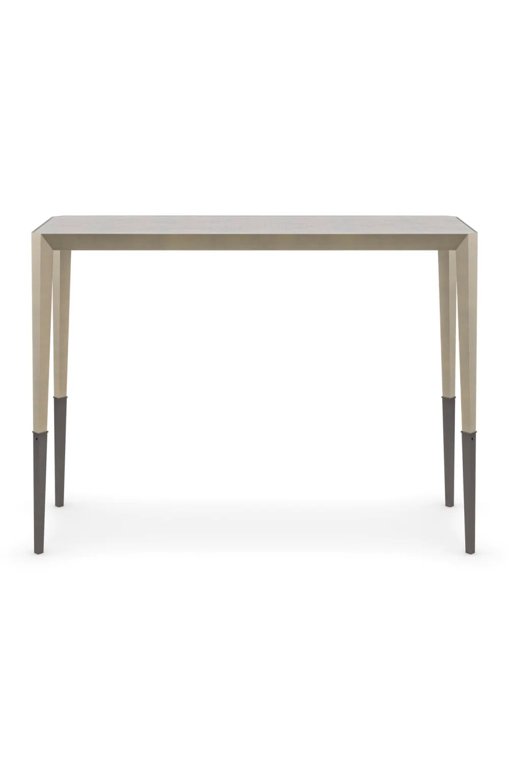 Luxury Silver Travertine Console Table Modern Italian Style for Villa