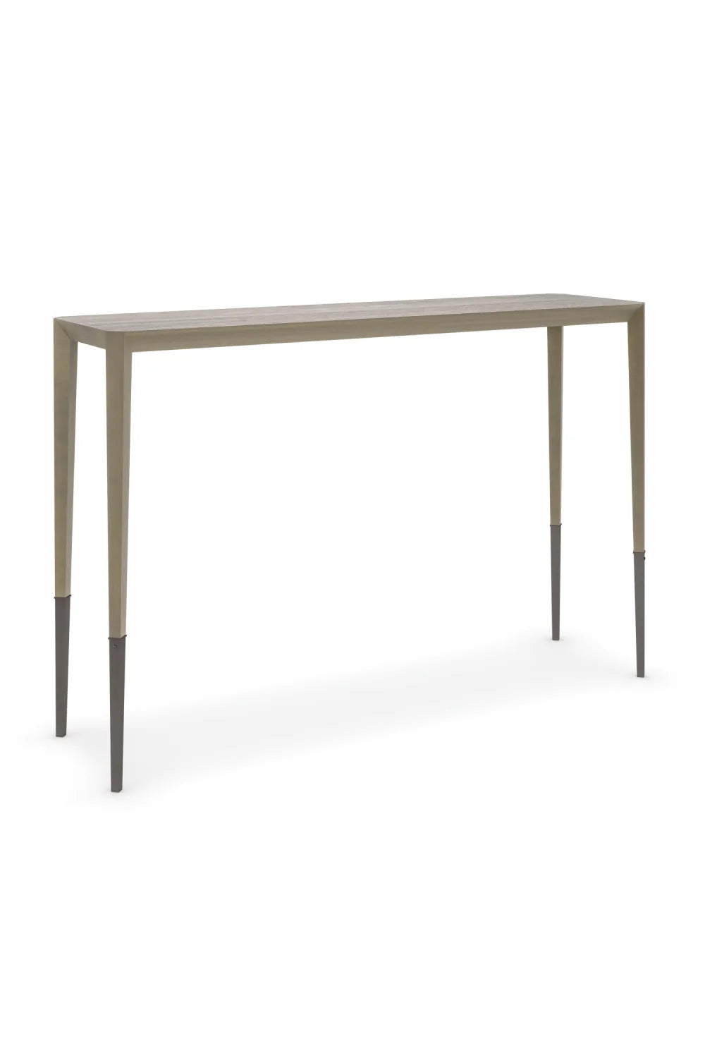 Luxury Silver Travertine Console Table Modern Italian Style for Villa